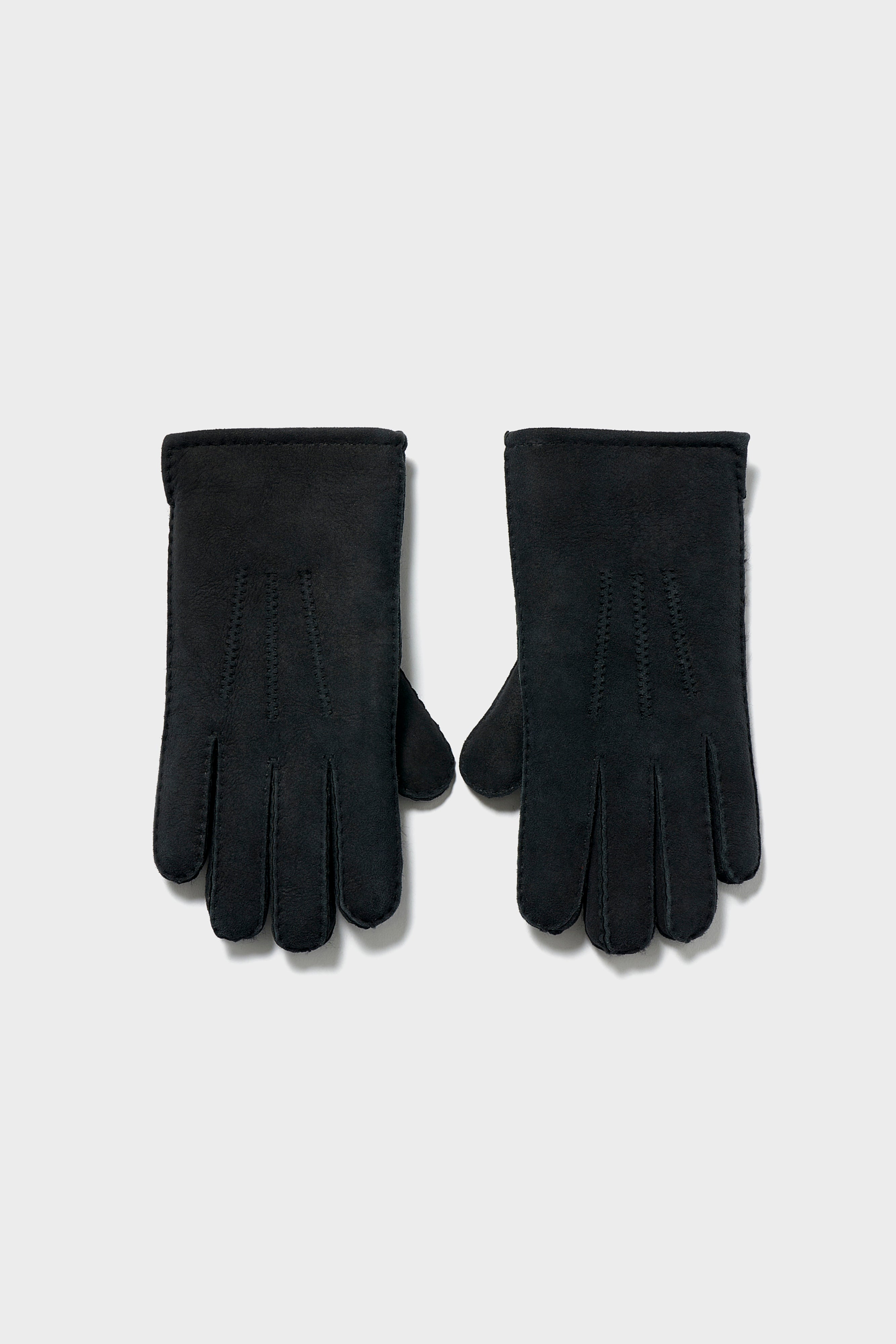 Ganam Leather Gloves - Black For Men | Bellerose