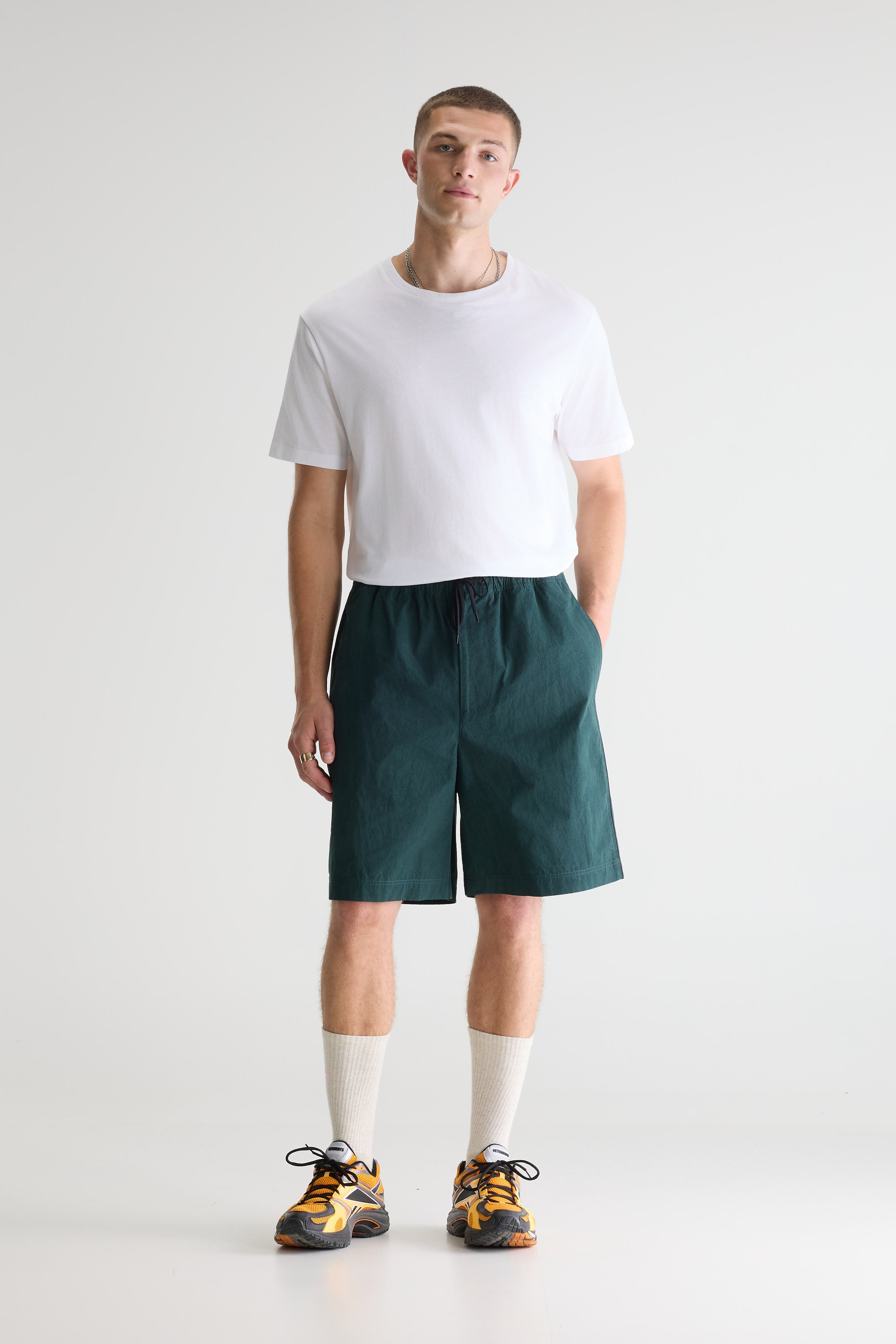 Flank Wide Shorts - Kombu For Men | Bellerose