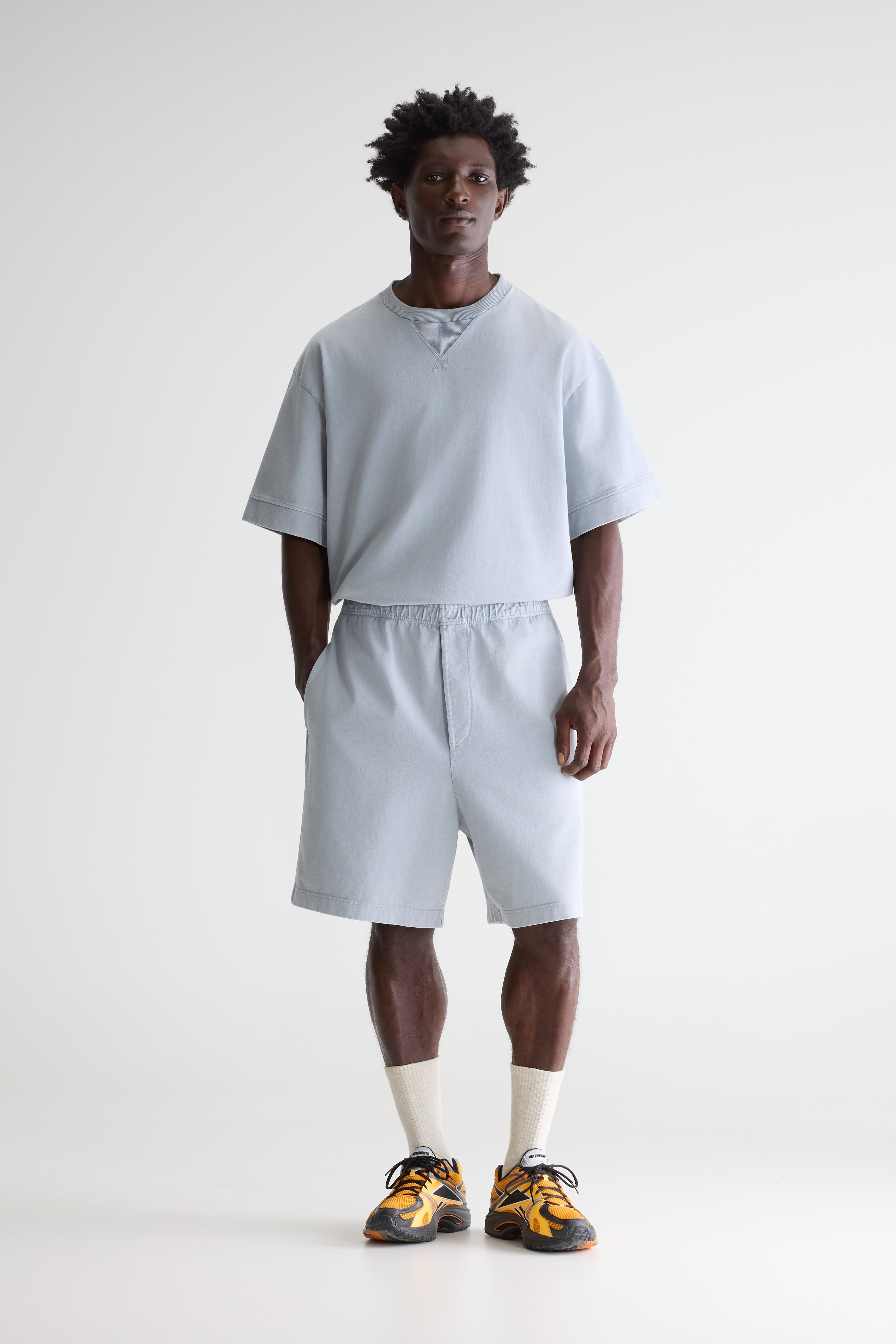 Flank Wide Shorts - Gloomy For Men | Bellerose