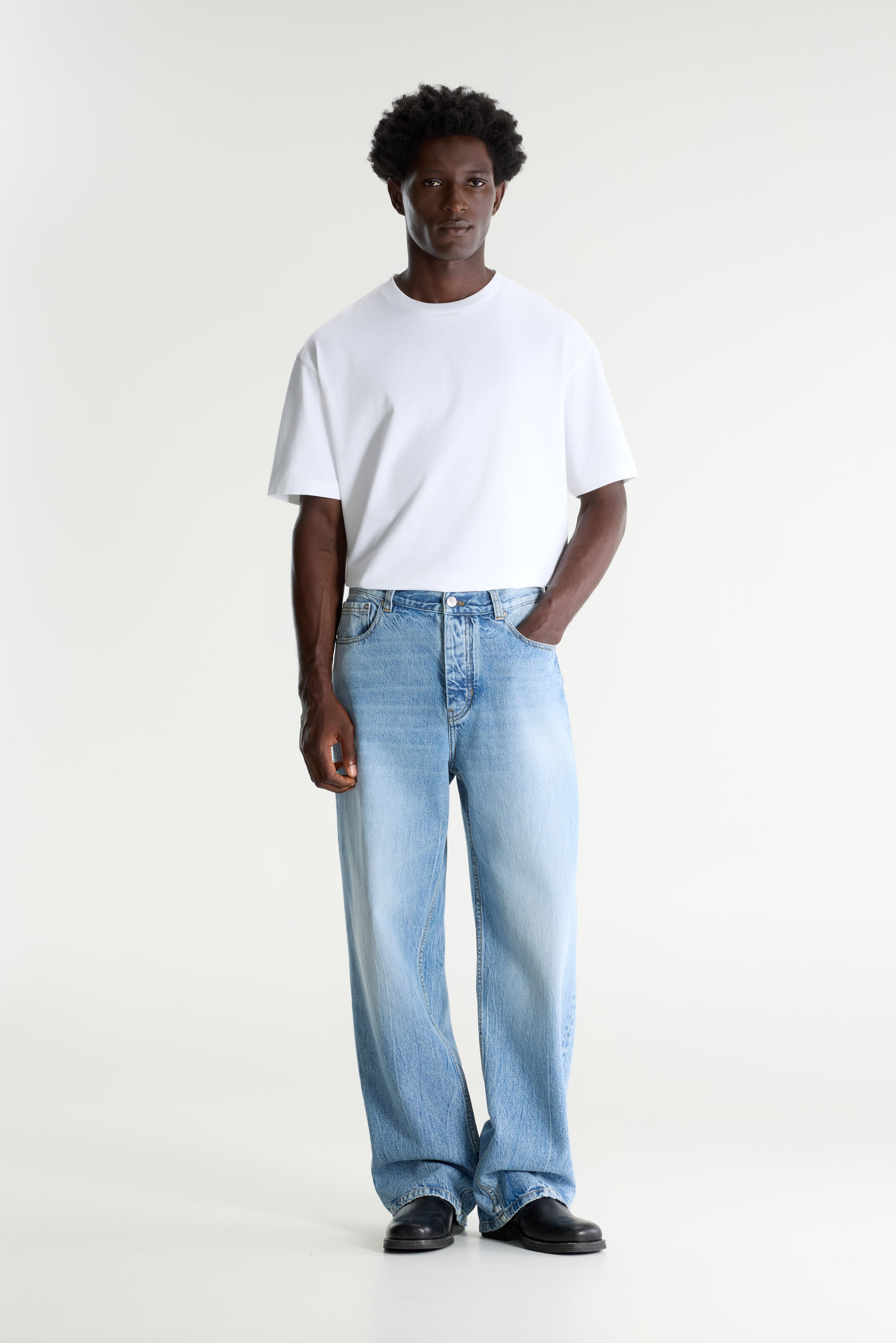 Denim N. 05 Wijde Jeans - Vintage blue Voor Heren | Bellerose