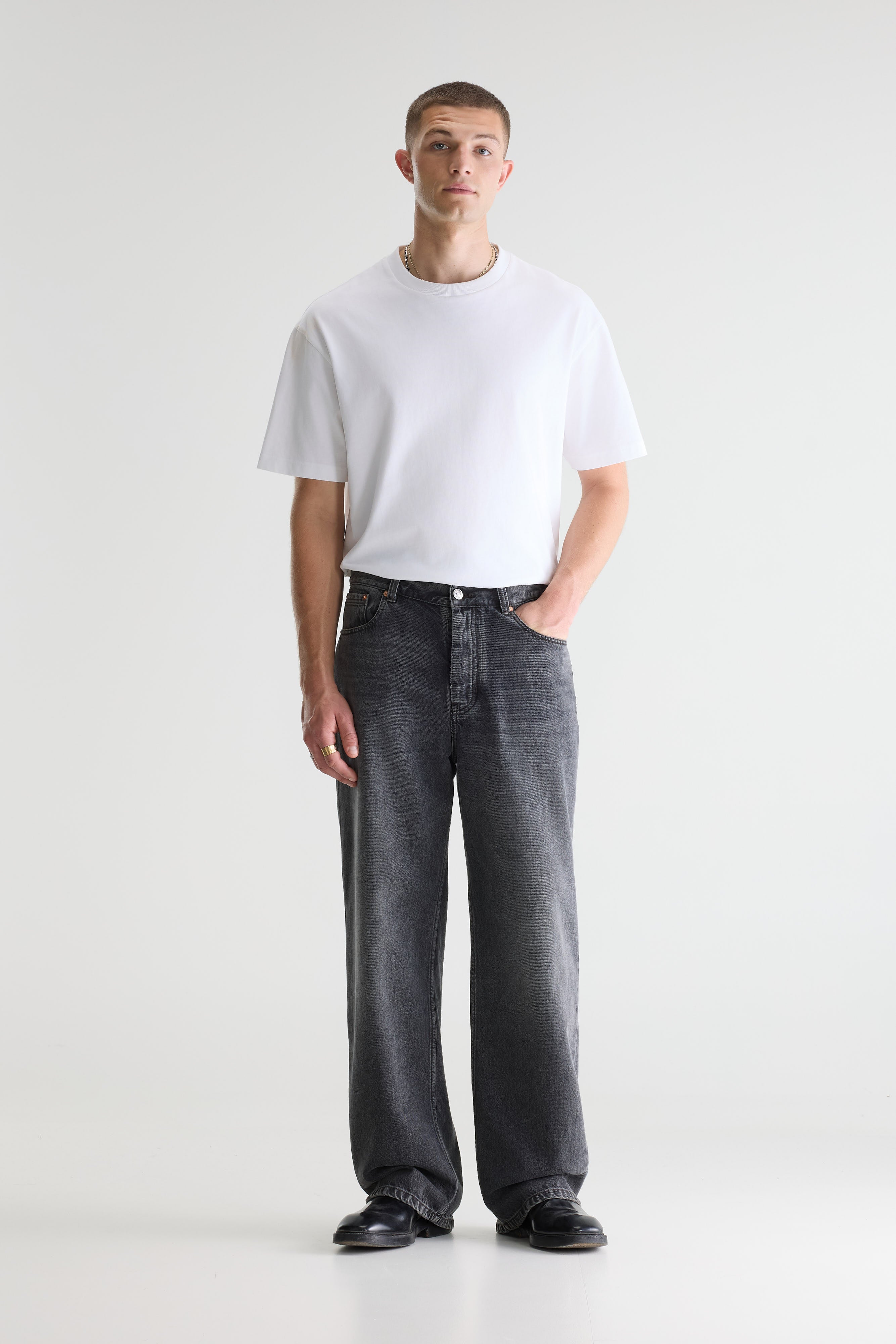 Denim N. 05 Wijde Jeans - Black stone Voor Heren | Bellerose