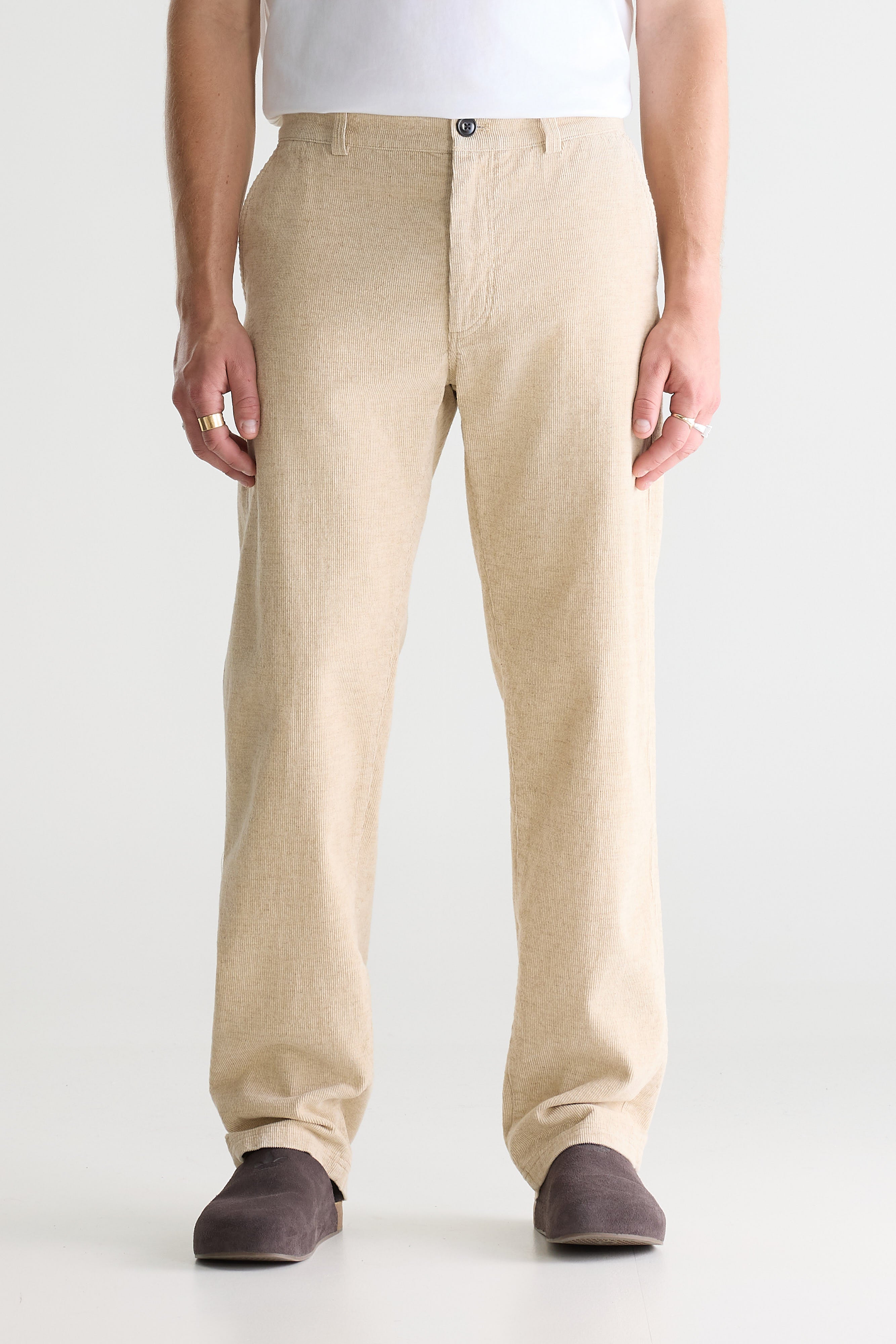 Jagger Corduroy Chino Broek - Calcaire Voor Heren | Bellerose