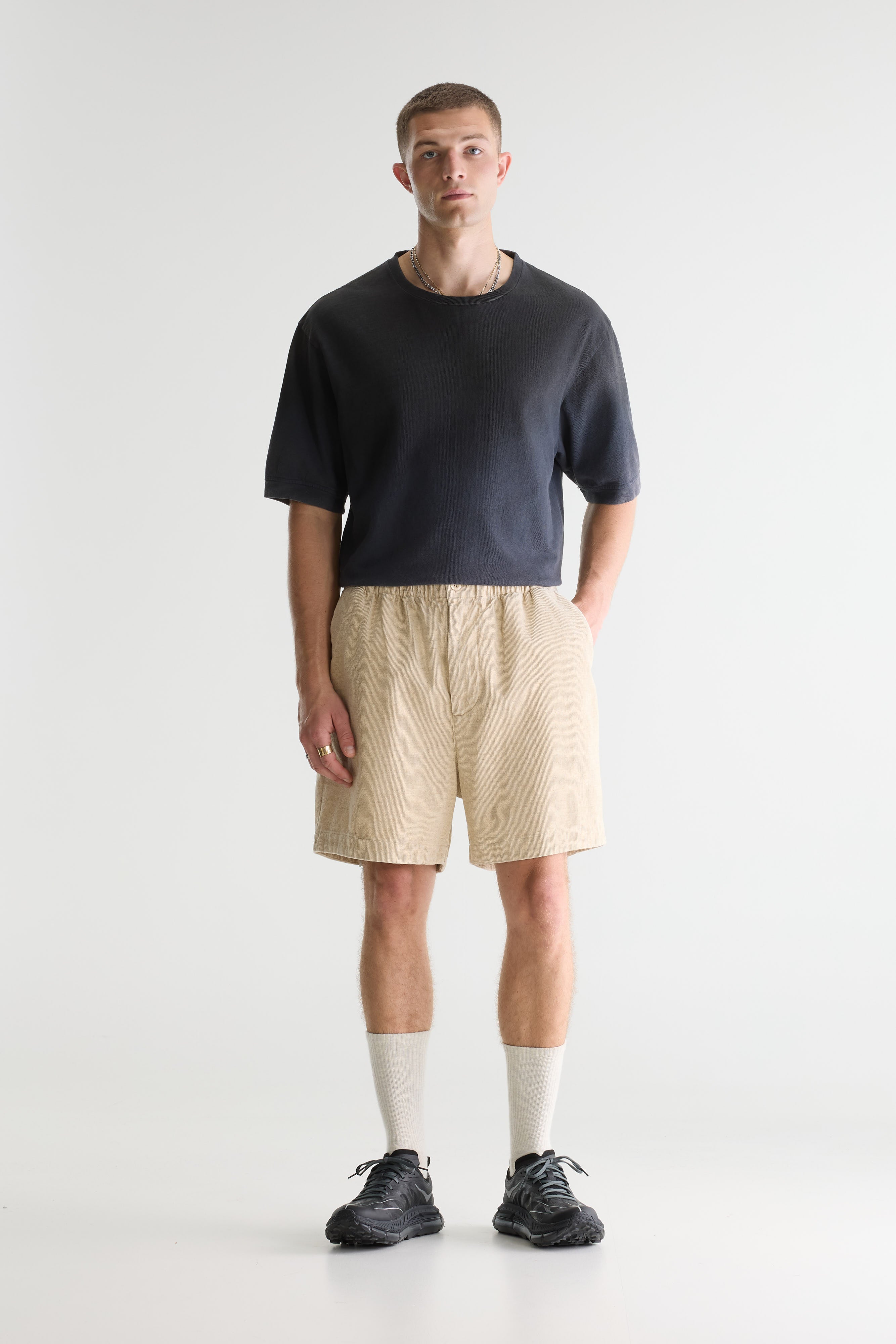 Jug Loose Shorts - Calcaire For Men | Bellerose