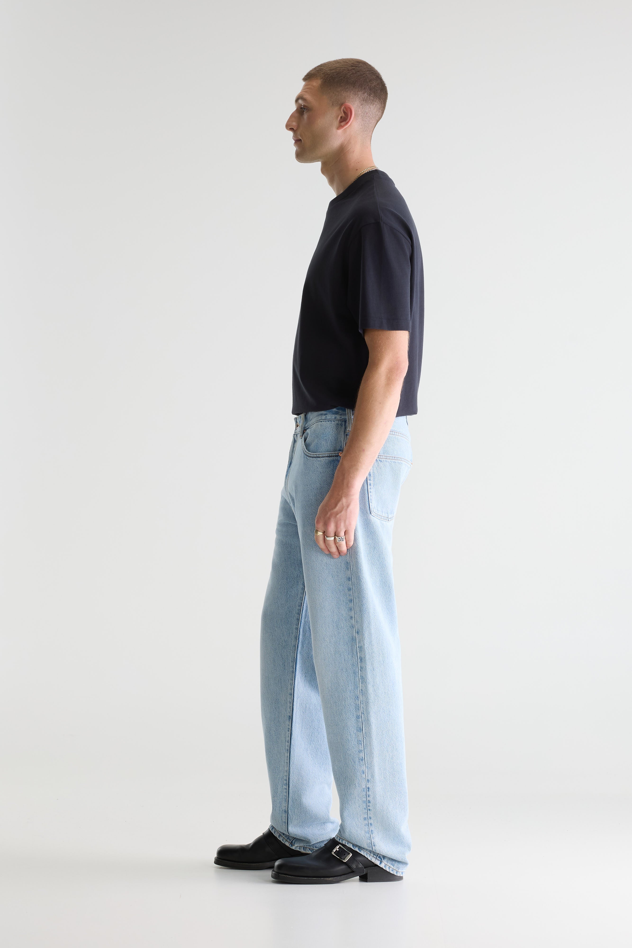 Denim N. 09 Rechte Jeans - Used lt blue Voor Heren | Bellerose