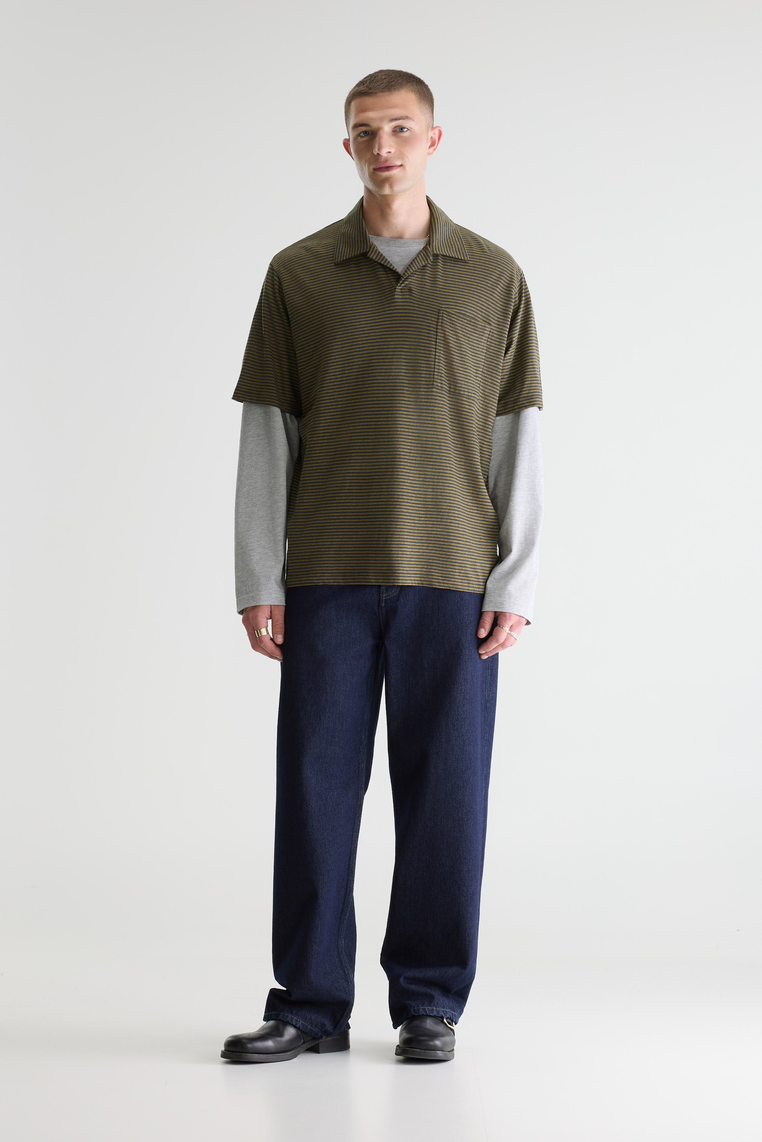 Videop relaxed striped polo (261 / M / STRIPE A)
