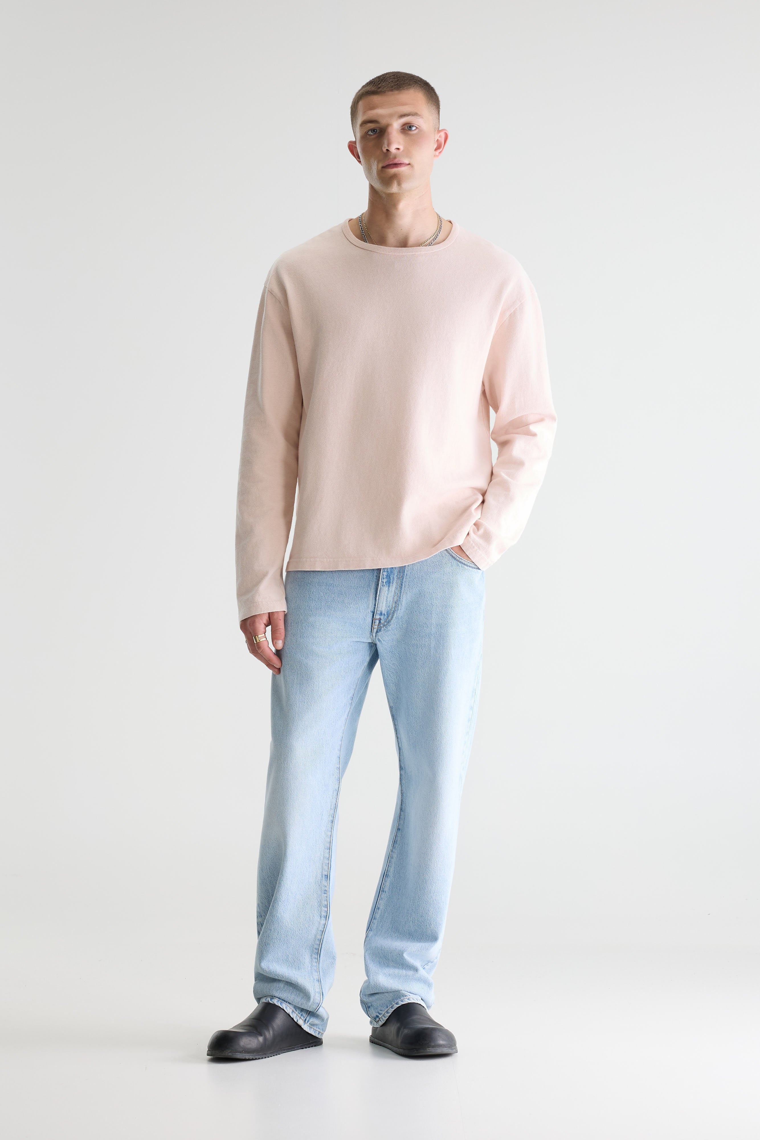 Fuller Long-sleeve T-shirt - Old pink For Men | Bellerose