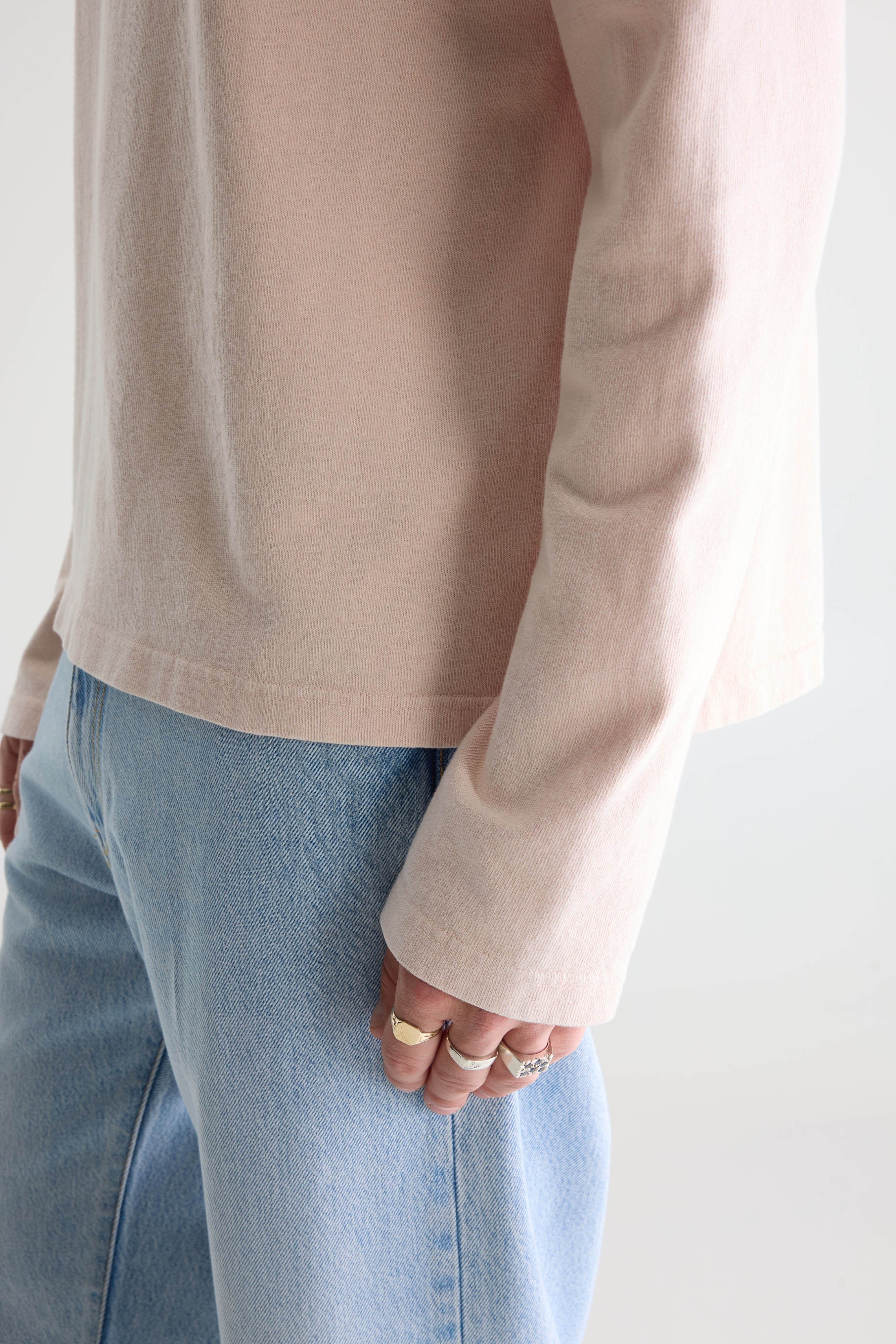 Fuller Long-sleeve T-shirt - Old pink For Men | Bellerose