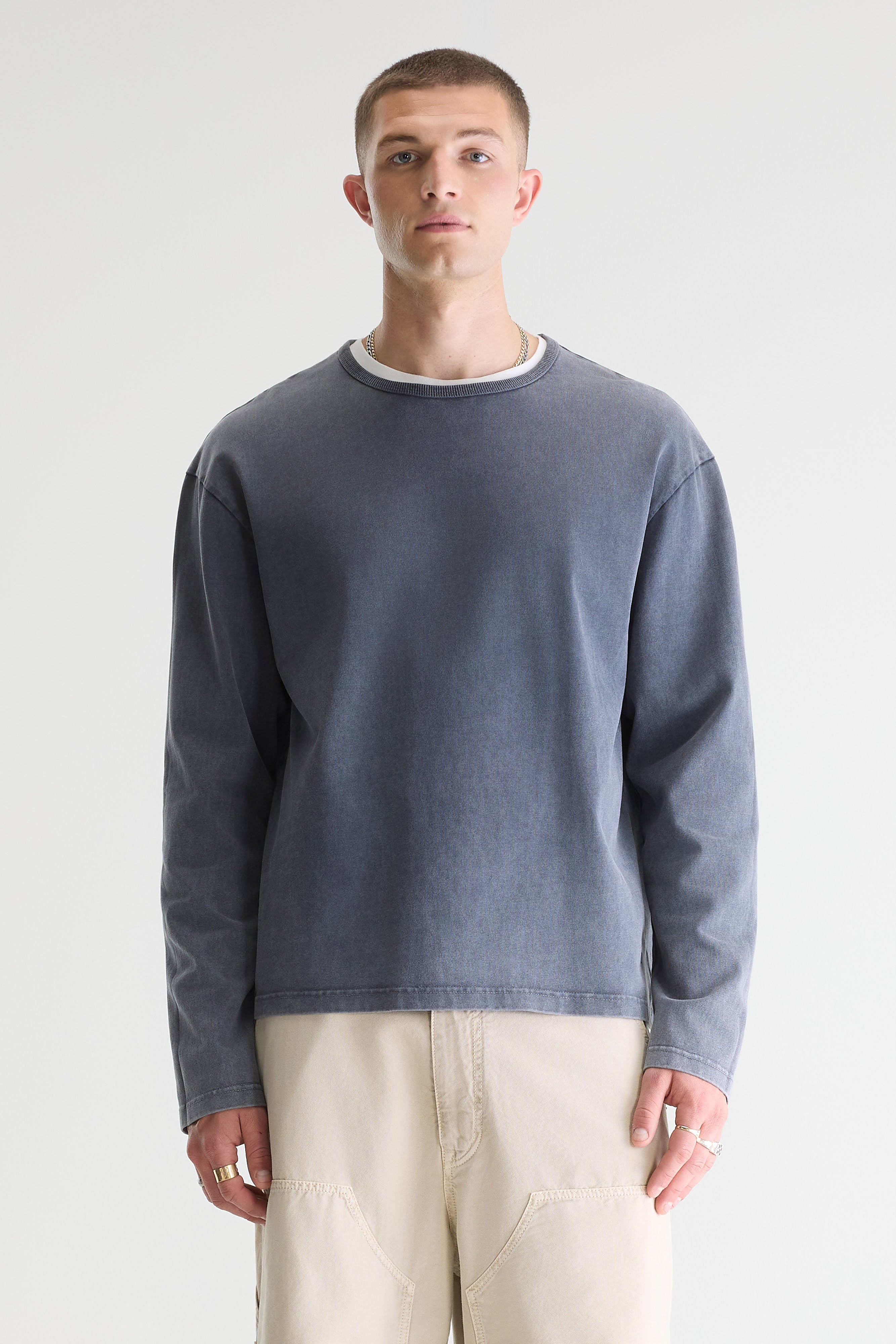 Fuller Long-sleeve T-shirt - Navy For Men | Bellerose