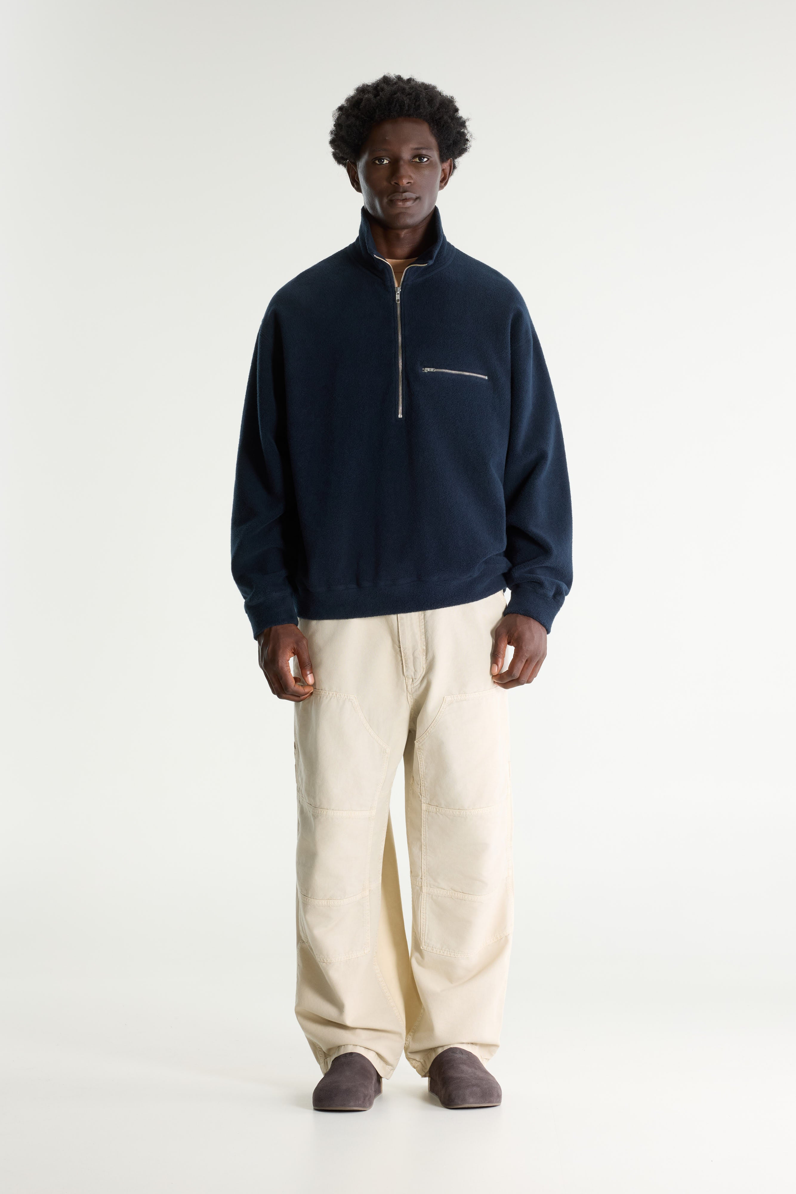 Maber Zipped-collar Sweatshirt - Parker For Men | Bellerose