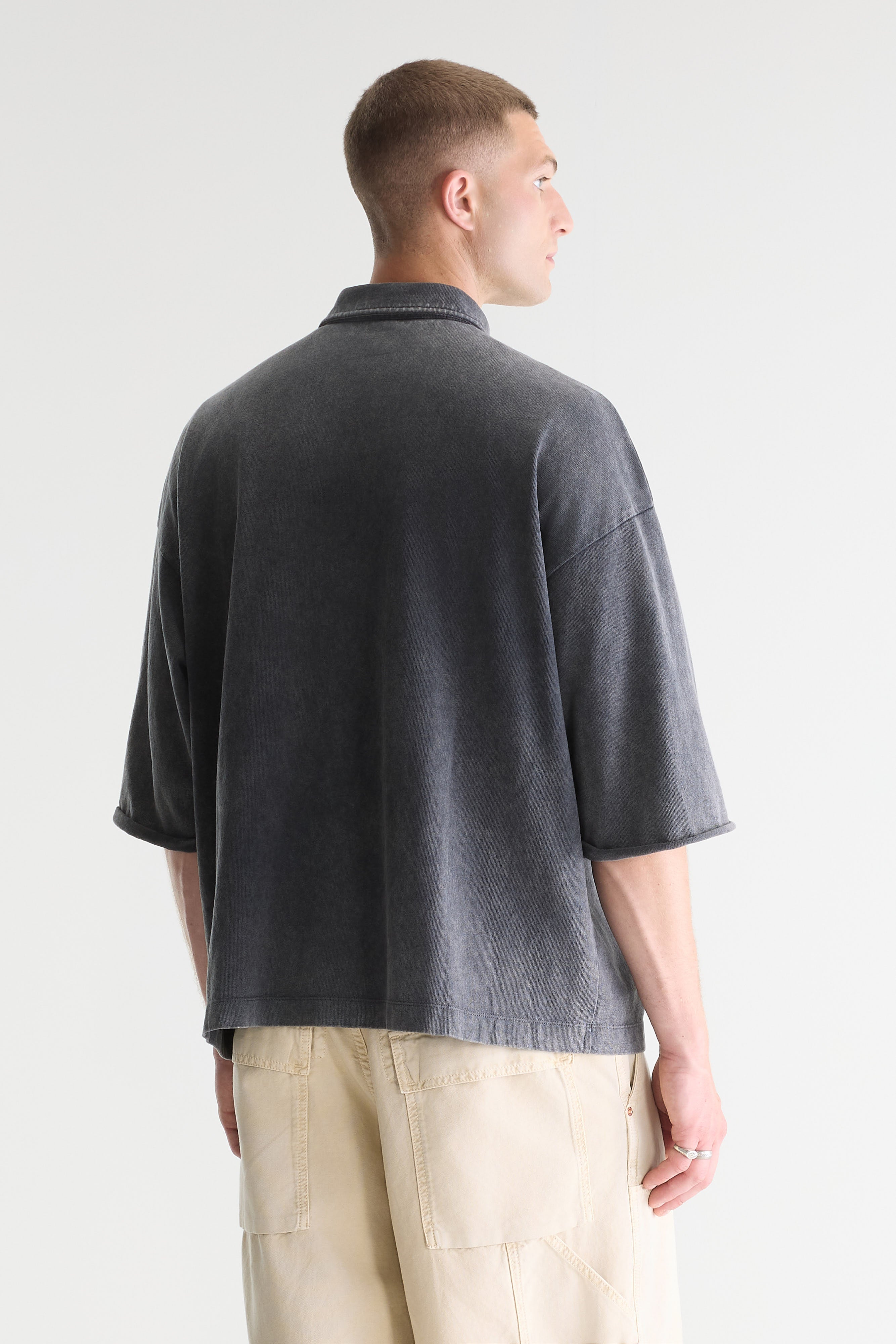 Felly zipped polo (261 / M / BLACK BLUE)