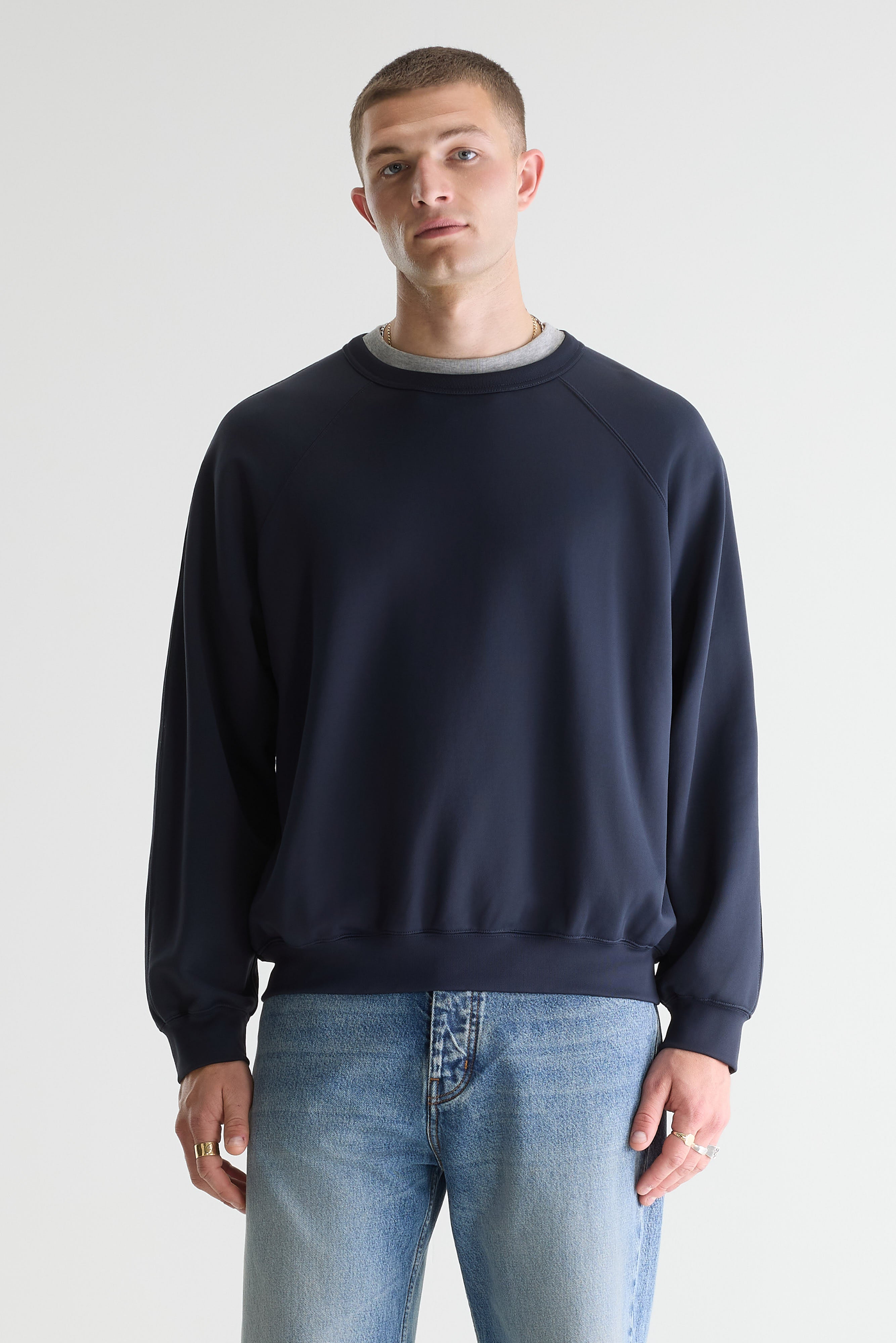 Fablan Crewneck Sweatshirt - Dark navy For Men | Bellerose