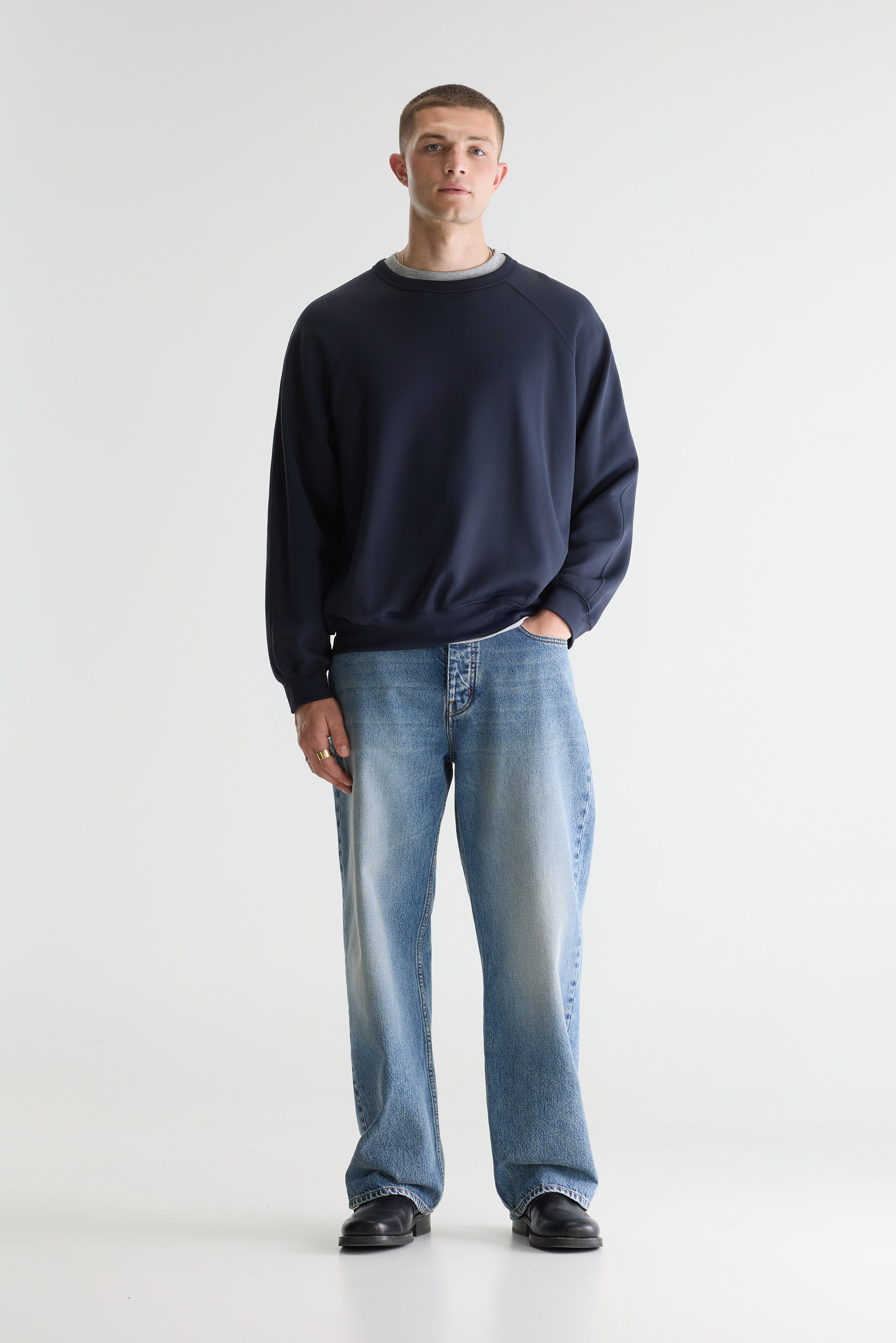 Fablan Crewneck Sweatshirt - Dark navy For Men | Bellerose