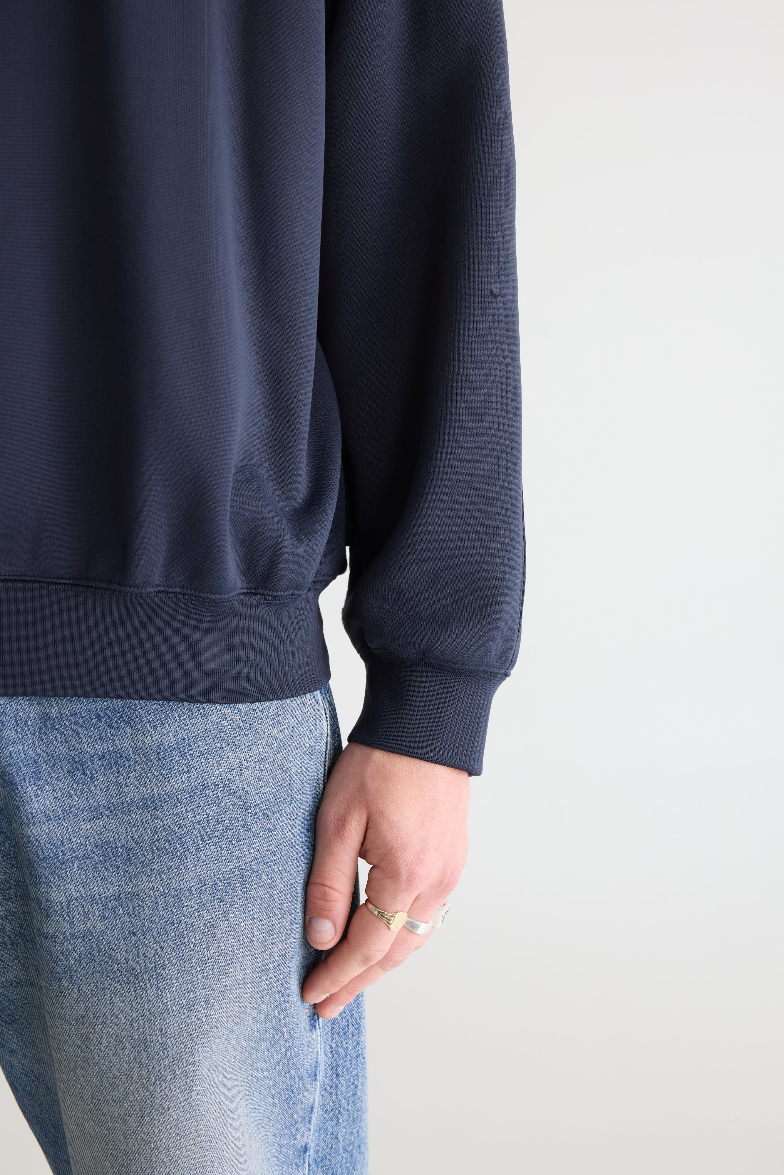 Fablan crewneck sweatshirt (261 / M / DARK NAVY)