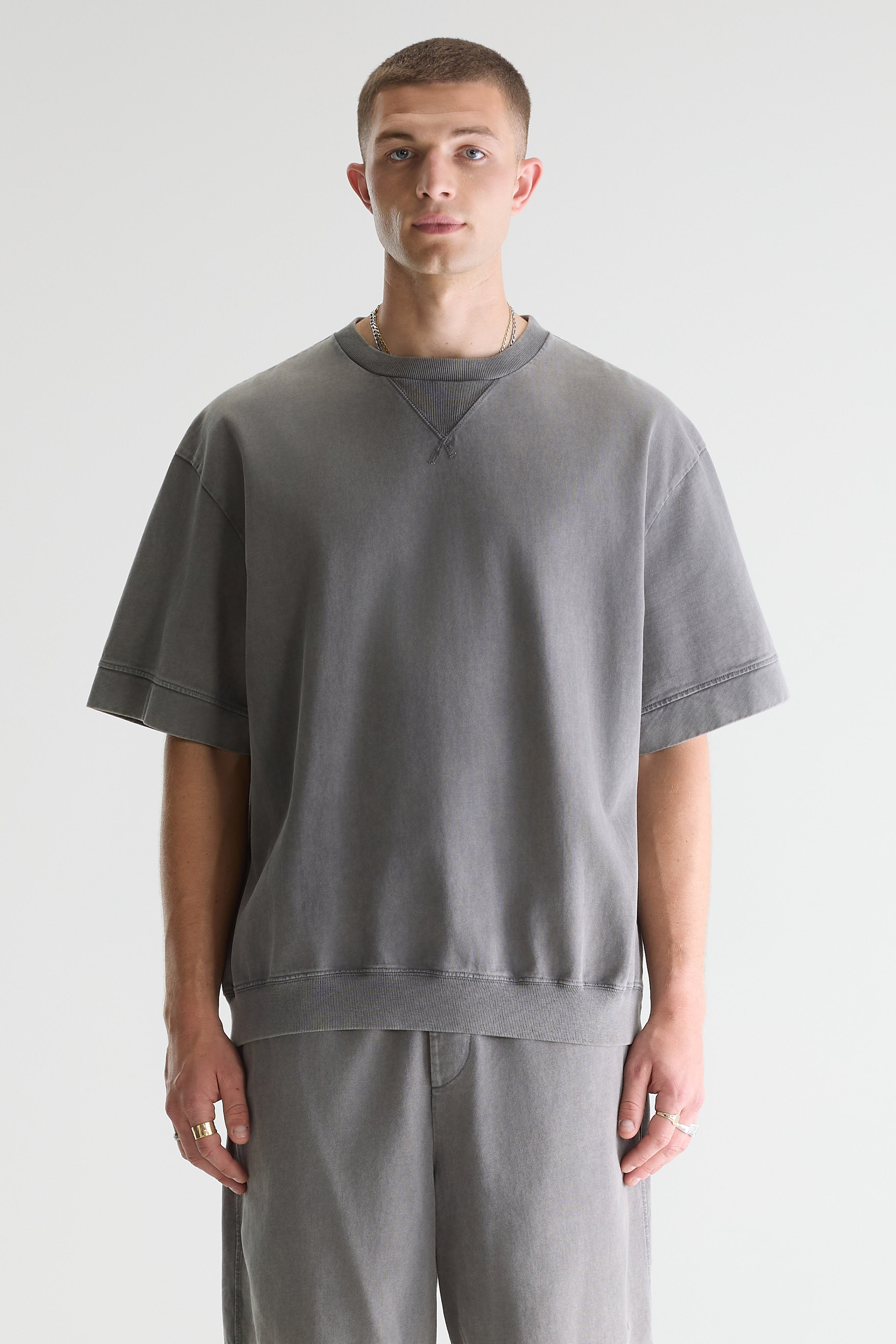 Fantom Short Sleeve T-shirt - Oxyd grey For Men | Bellerose
