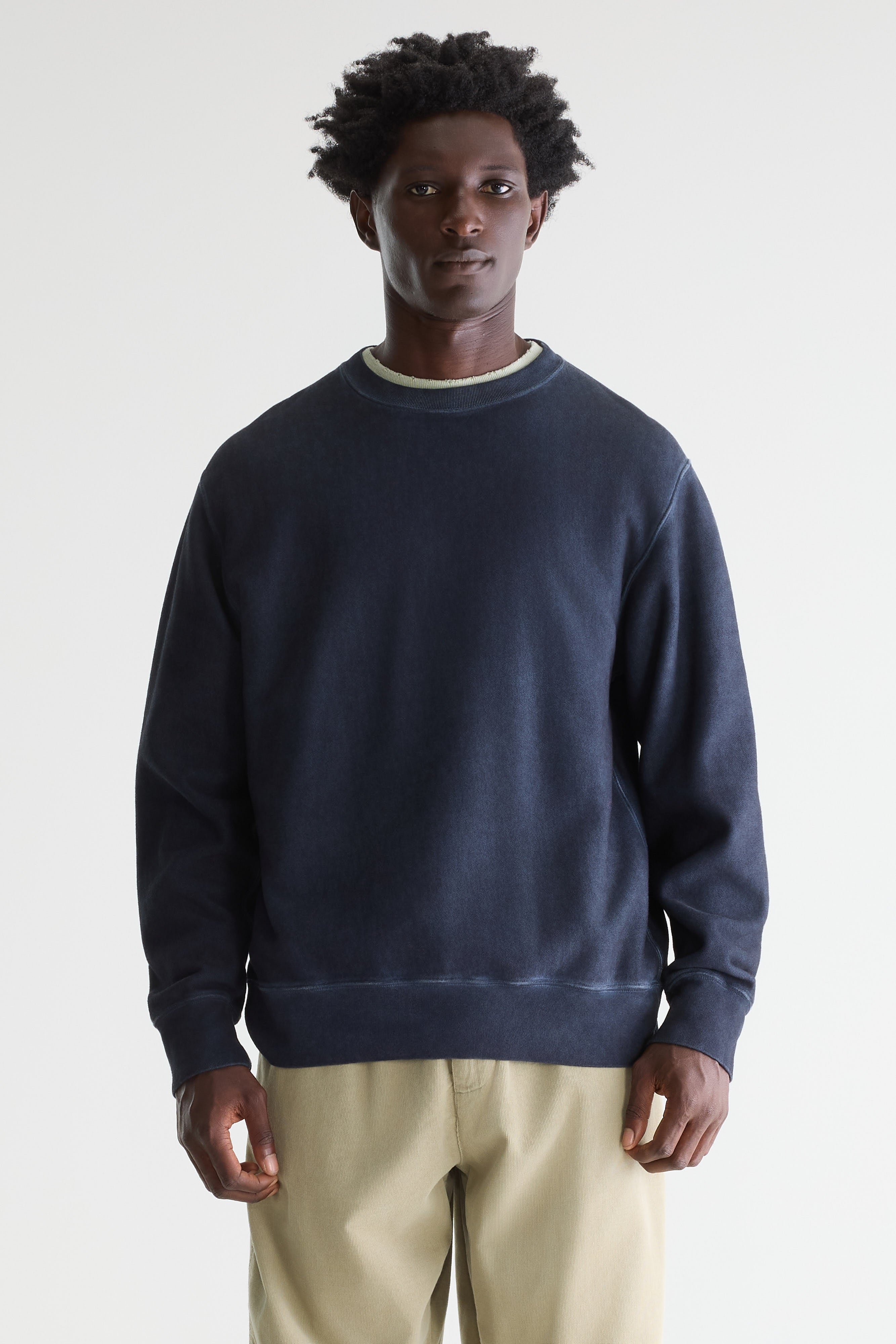 Flake Crewneck Sweatshirt - Dark navy For Men | Bellerose