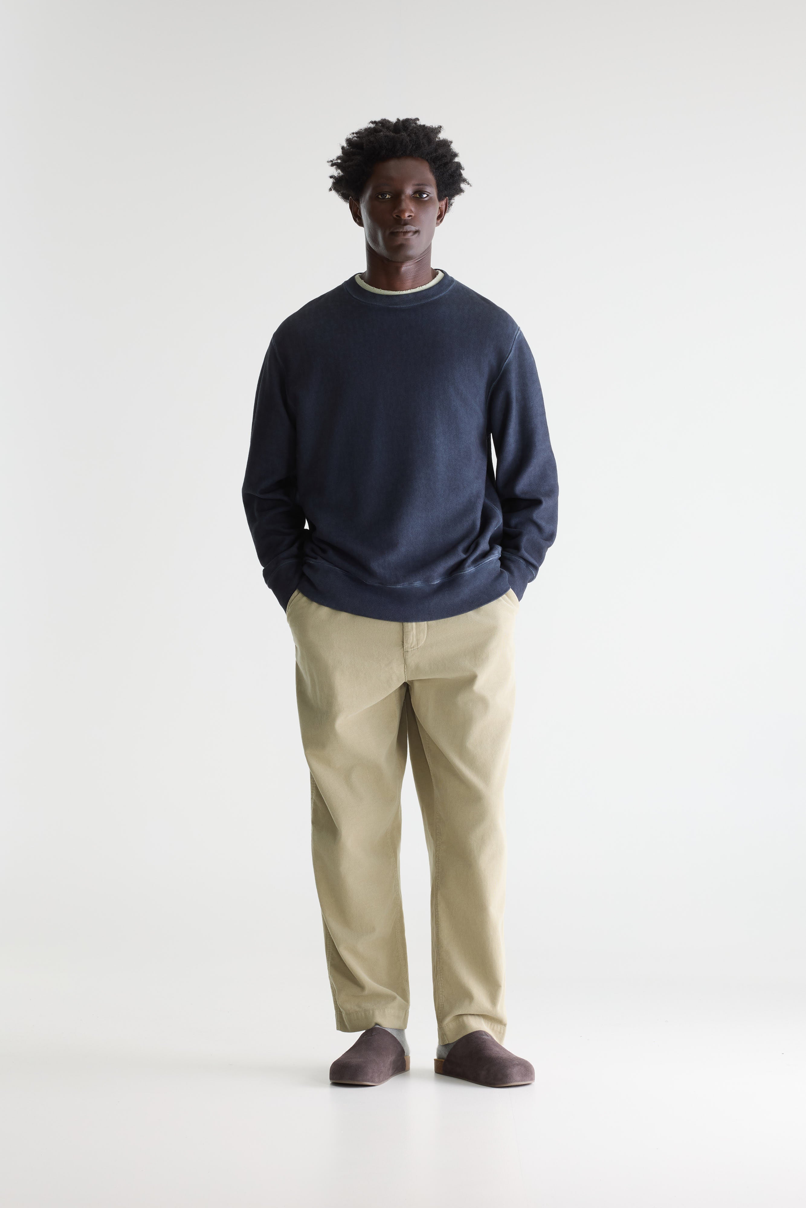 Flake Crewneck Sweatshirt - Dark navy For Men | Bellerose