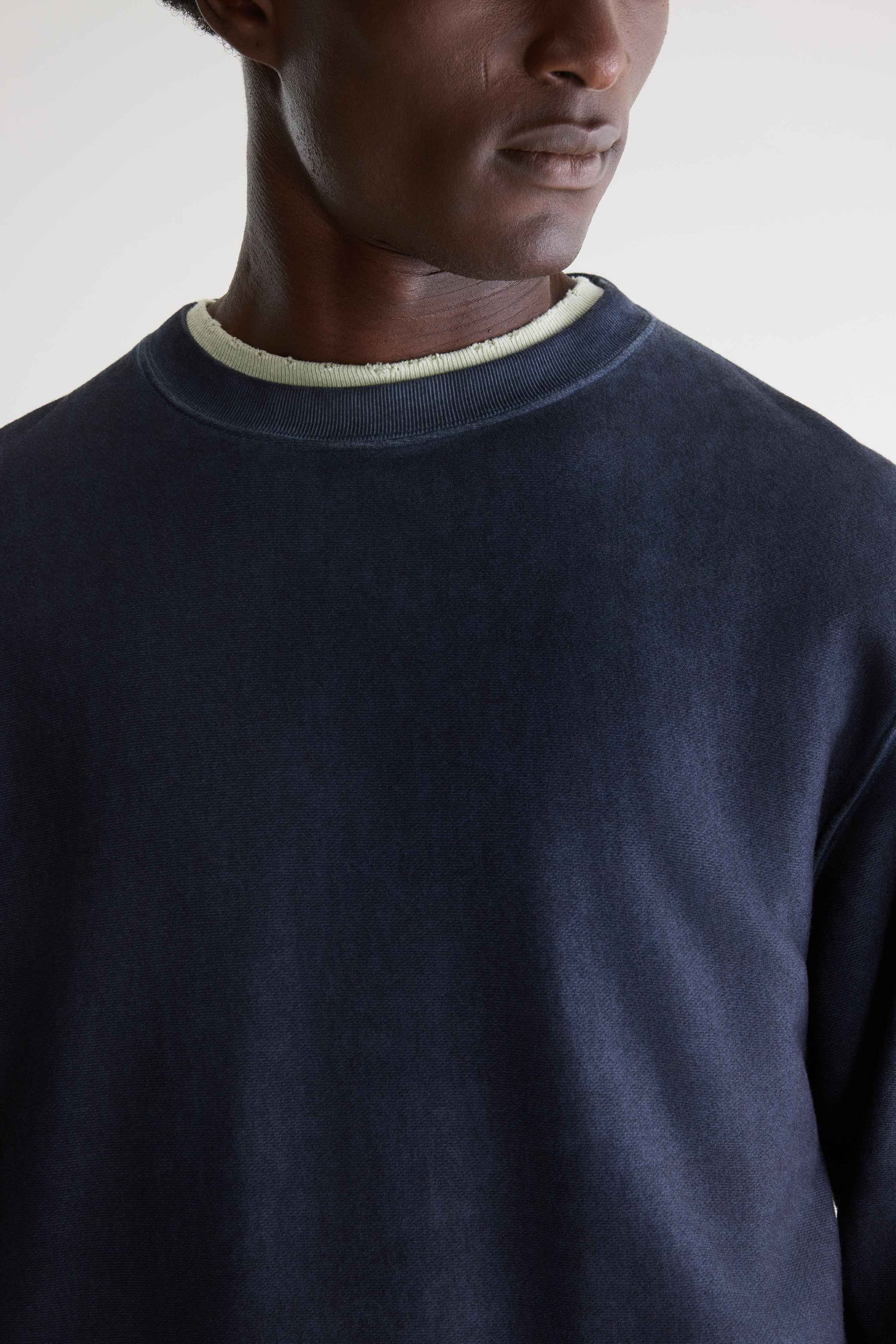 Flake Crewneck Sweatshirt - Dark navy For Men | Bellerose