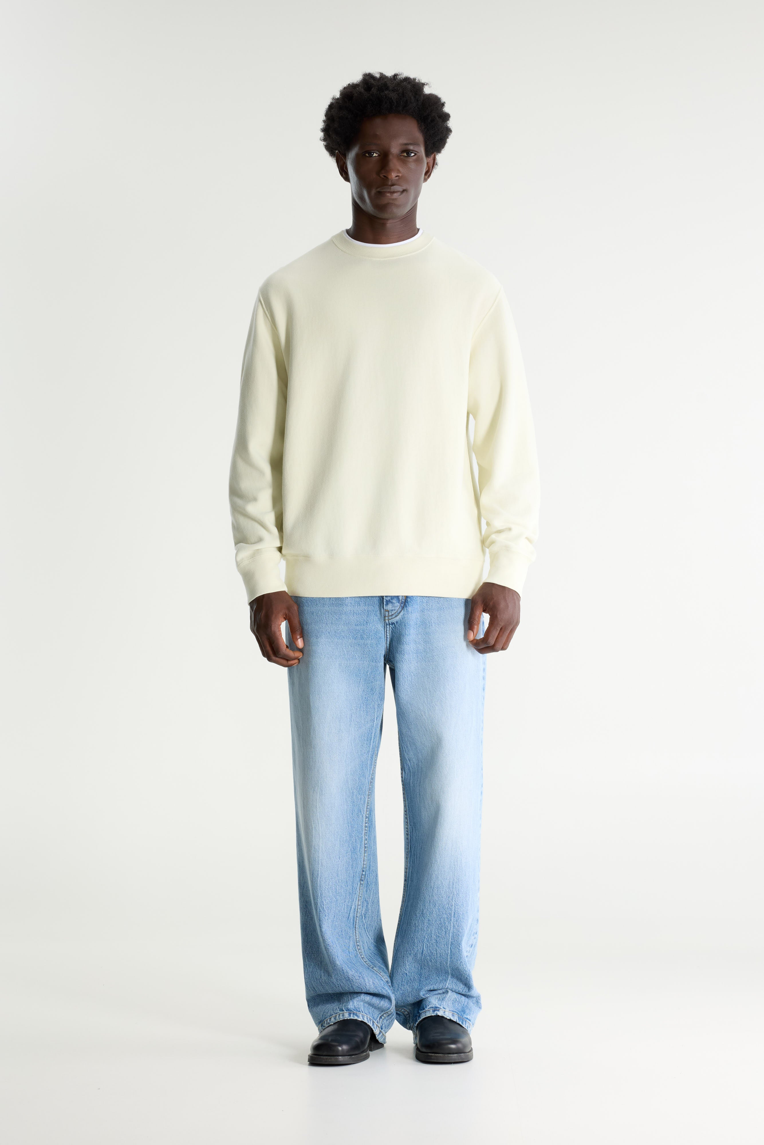 Flake Crewneck Sweatshirt - Butter For Men | Bellerose