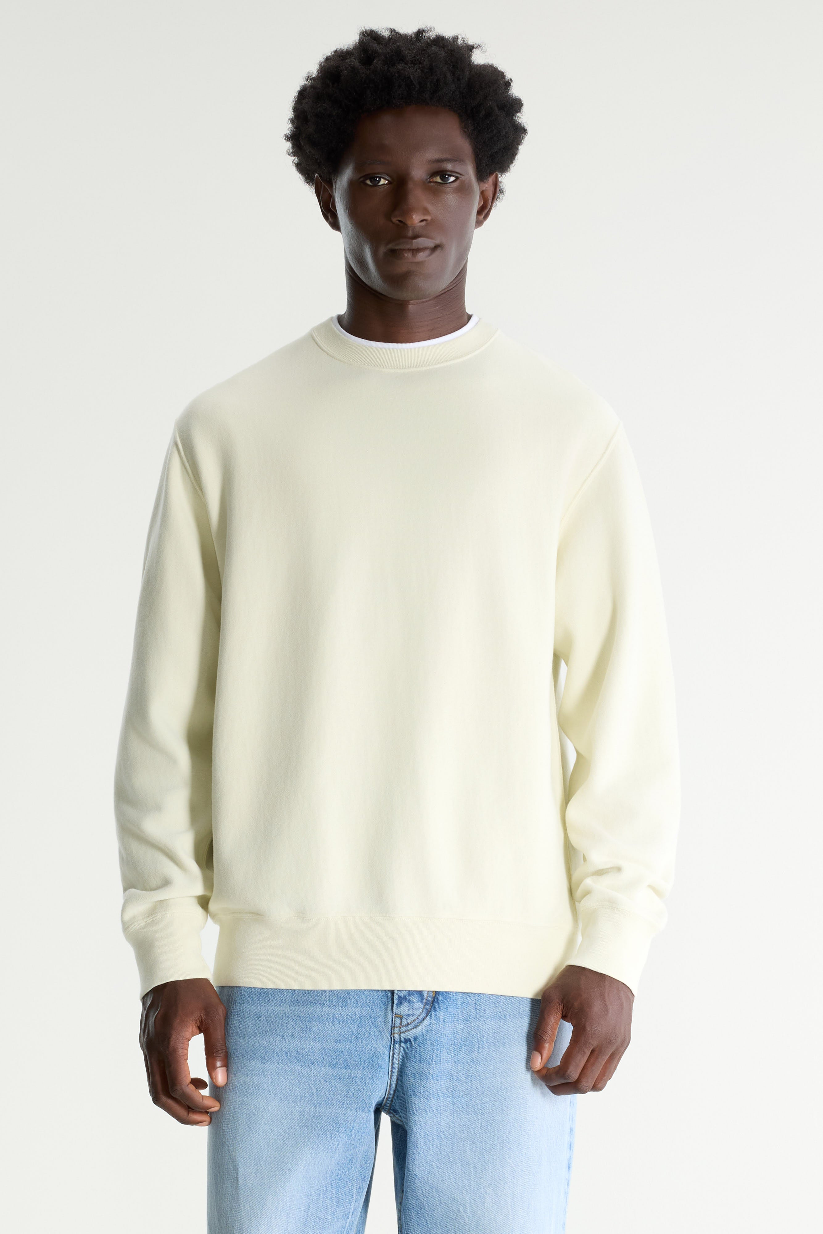 Flake Crewneck Sweatshirt - Butter For Men | Bellerose
