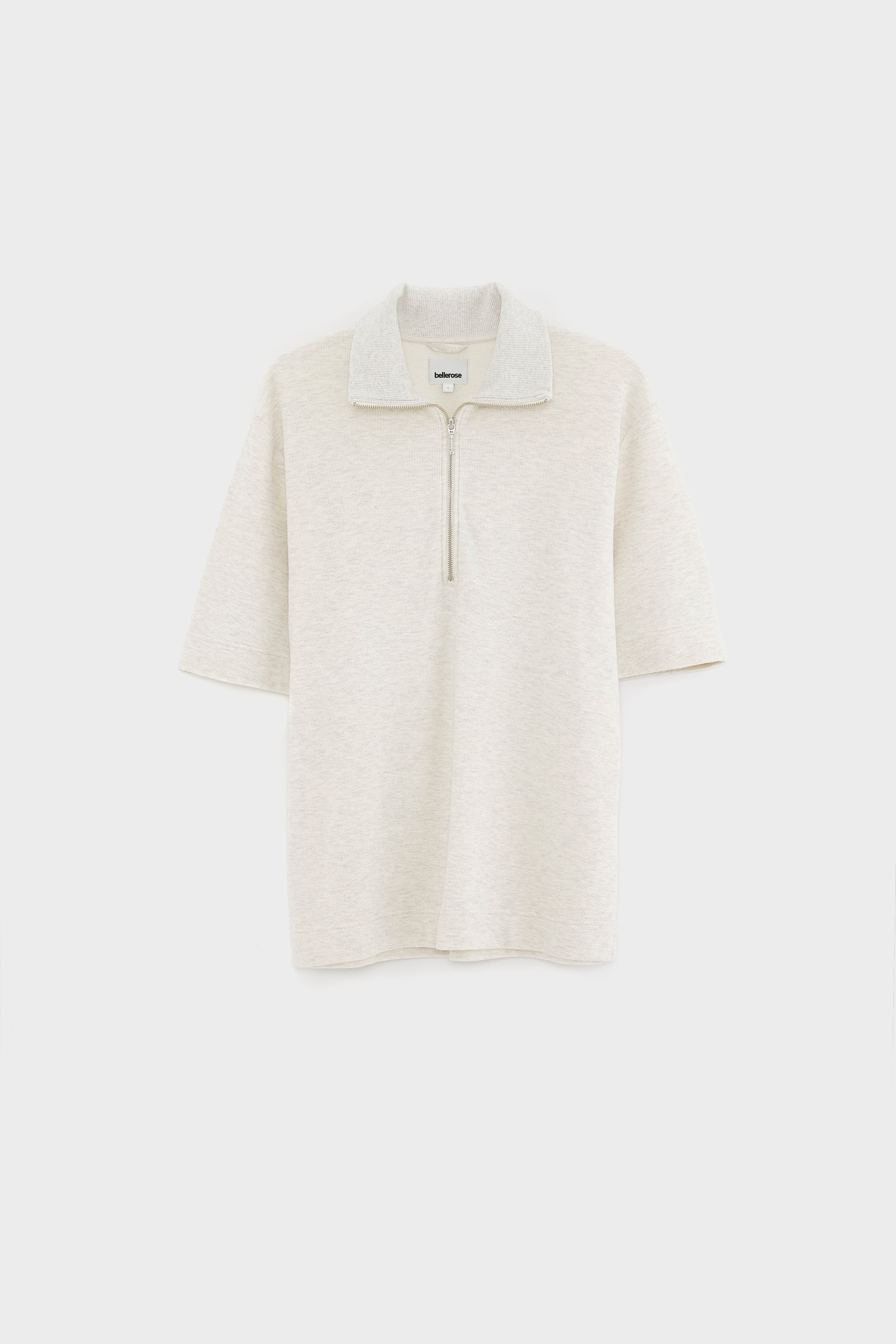 Silas zipped polo  (261 / M / OYSTER)