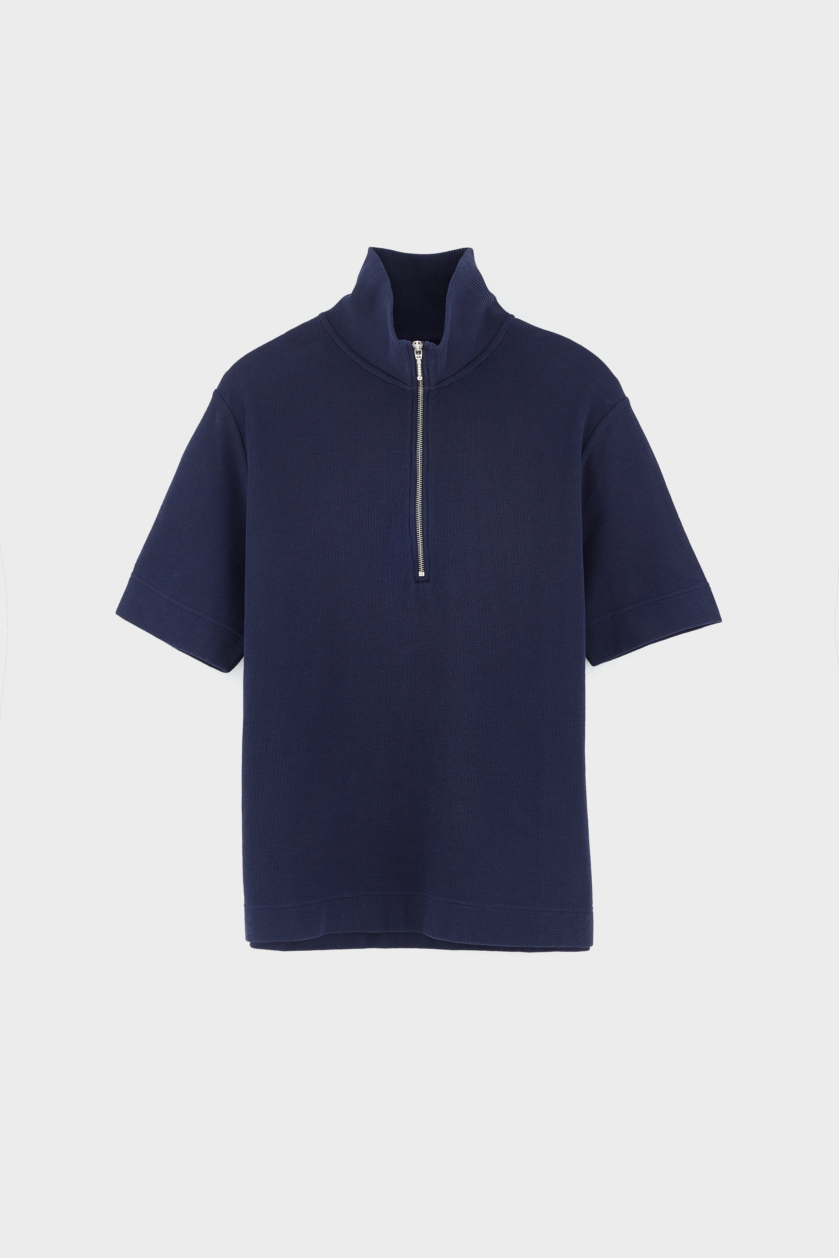 Silas Zipped Polo - Navy For Men | Bellerose