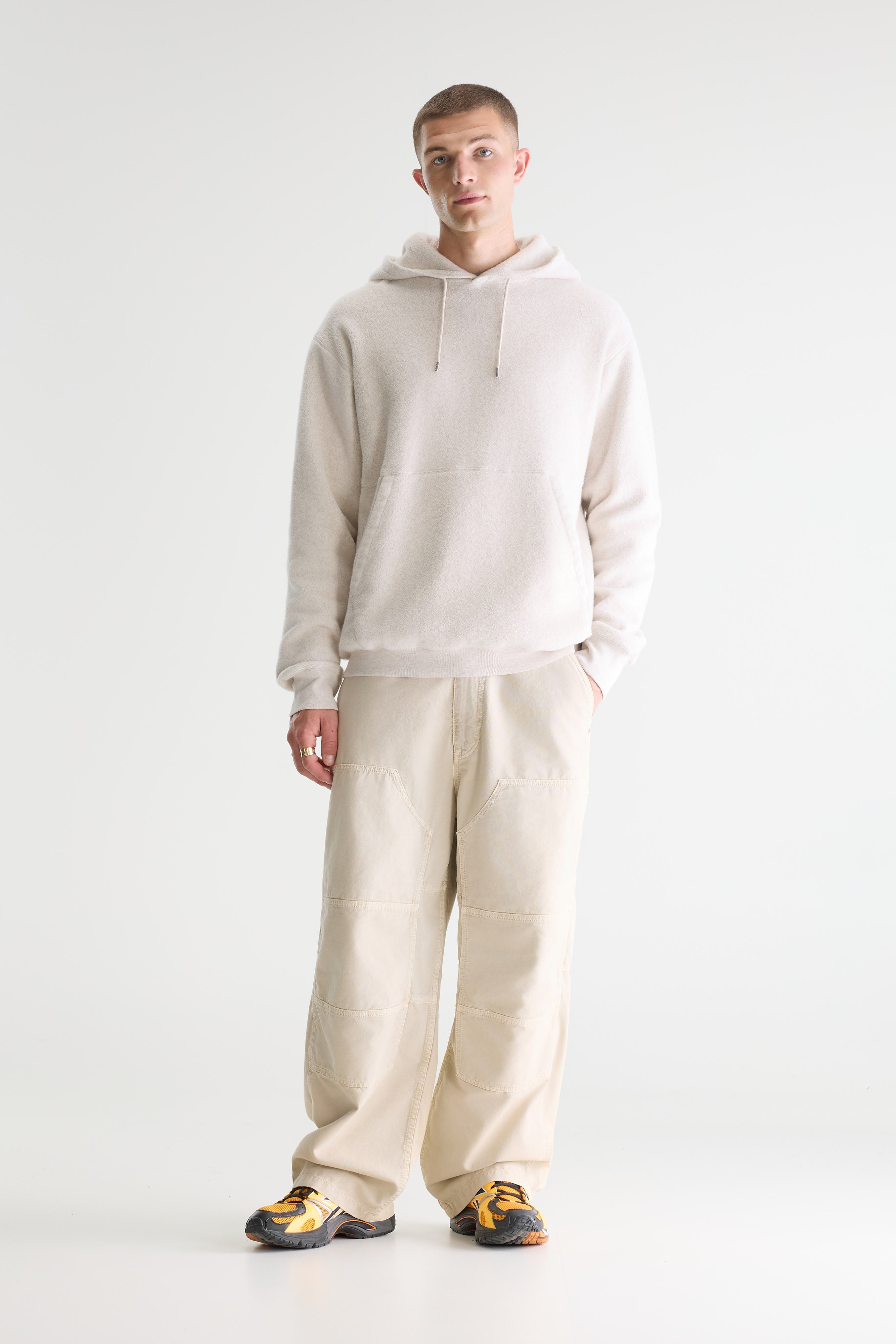 Mattis Relaxed Hoodie - Calcaire For Men | Bellerose