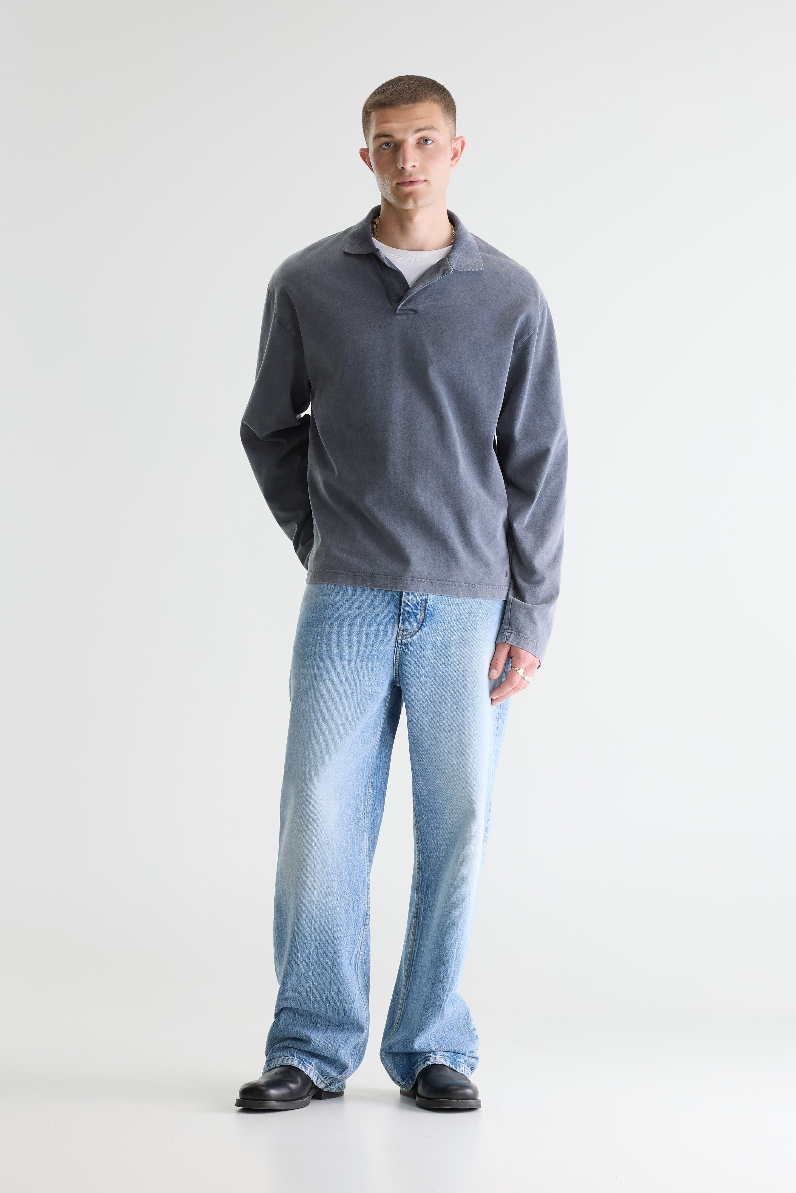 Vlugies Long-sleeve Polo - Navy For Men | Bellerose