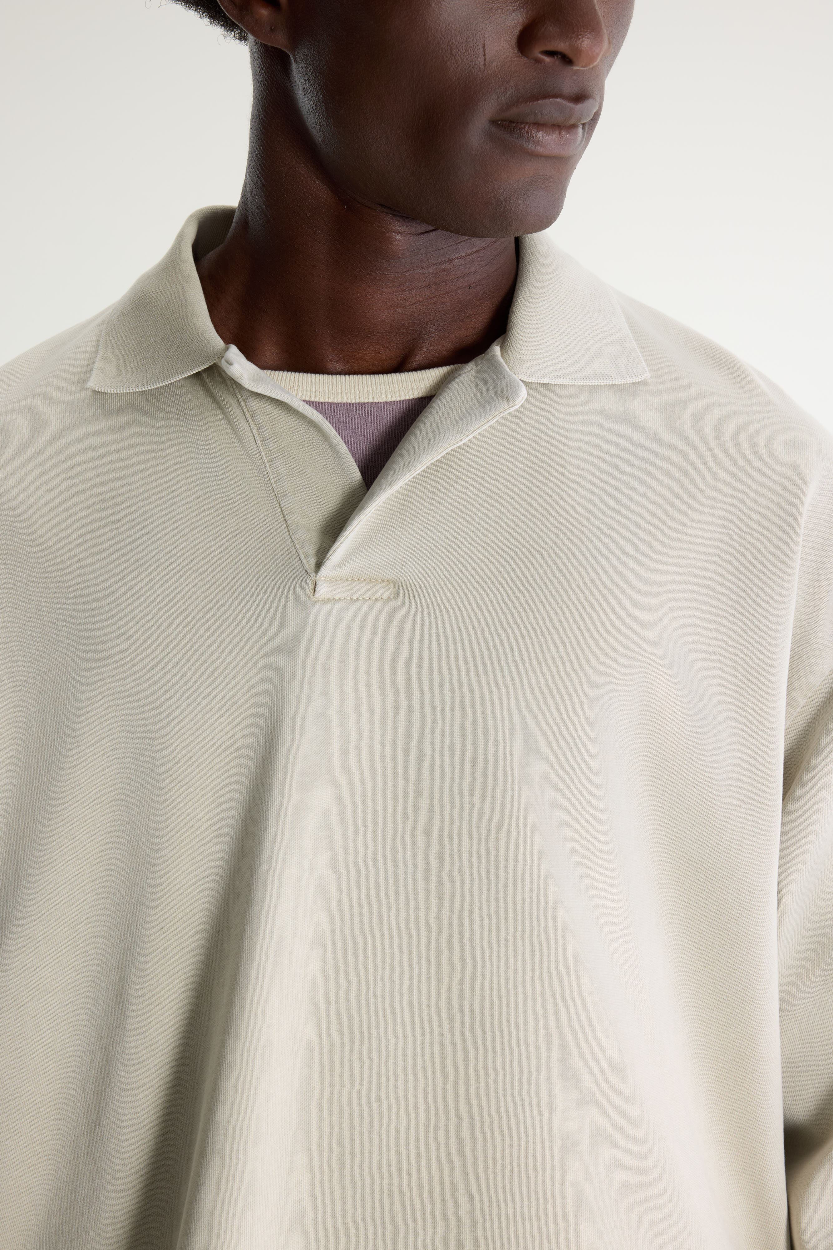 Vlugies Long-sleeve Polo - Nickel For Men | Bellerose
