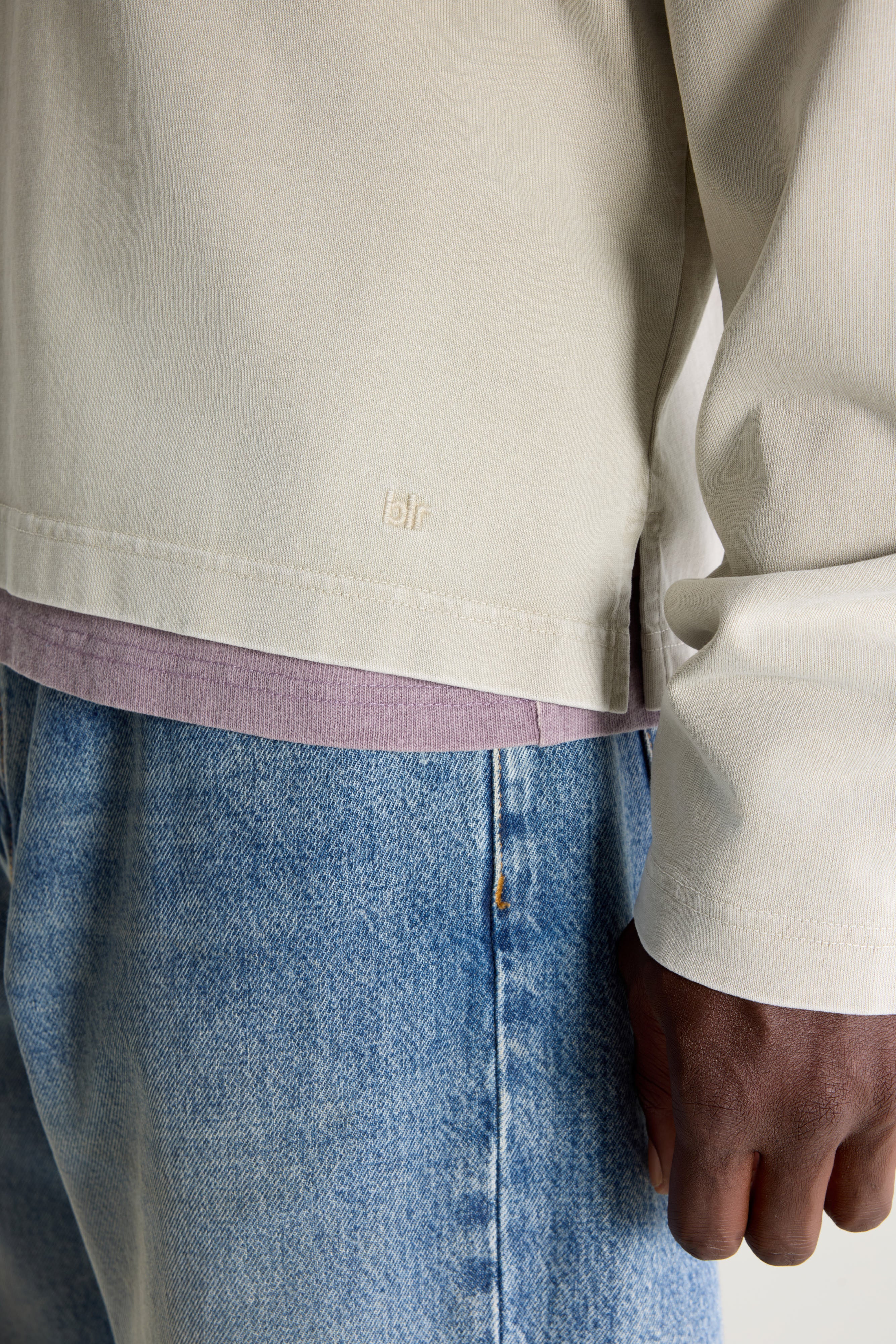 Vlugies Long-sleeve Polo - Nickel For Men | Bellerose