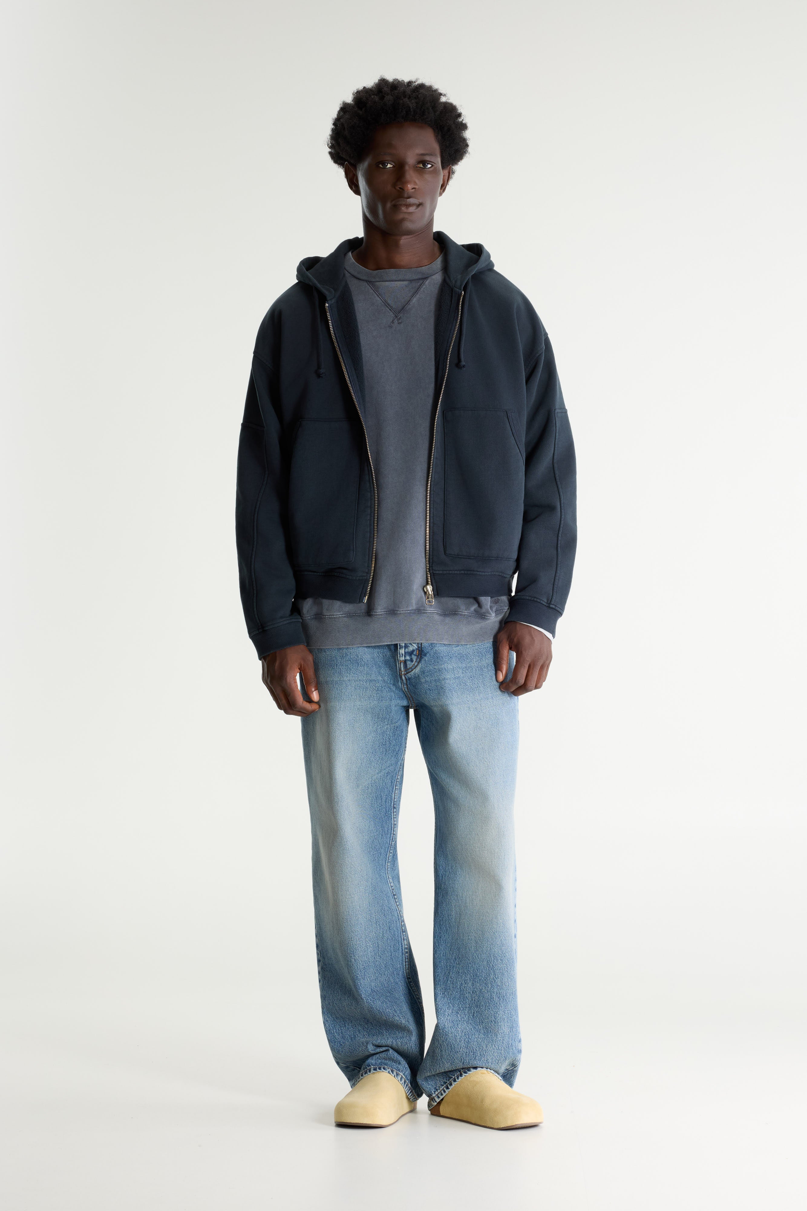 Falkop Hoodie - Dark navy For Men | Bellerose