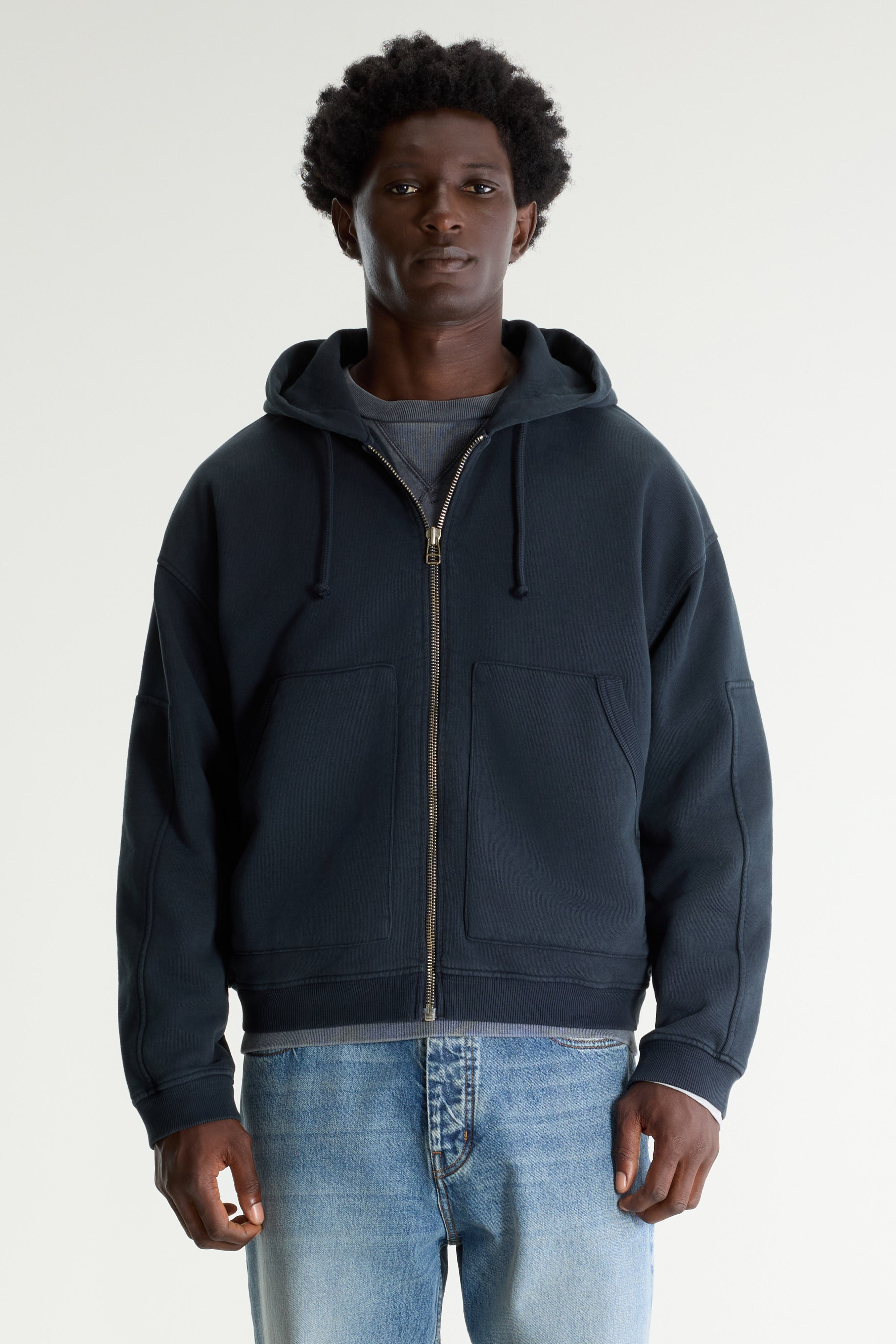 Falkop Hoodie - Dark navy For Men | Bellerose