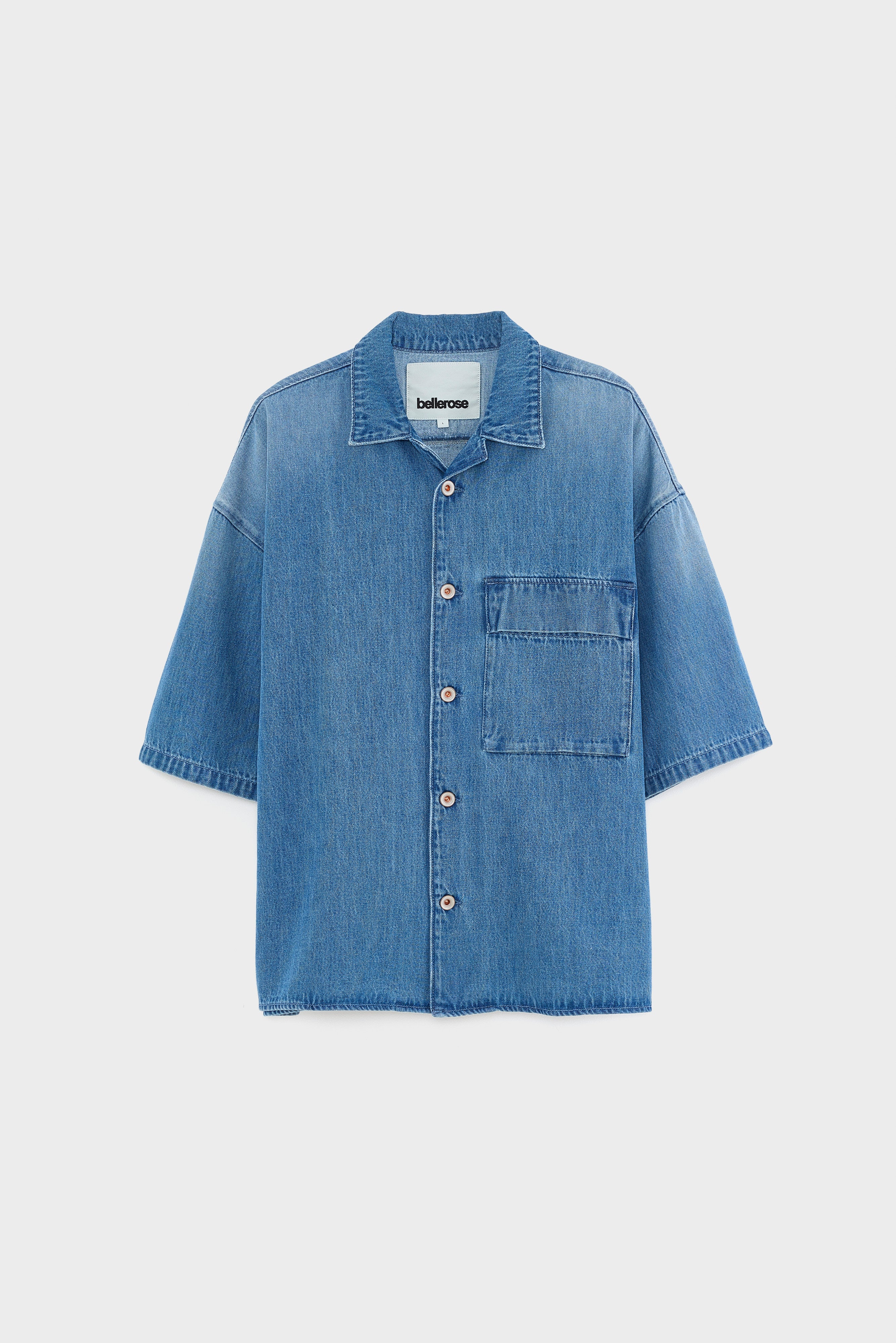 Prim denim shirt (261 / M / HVY STONE WASH)