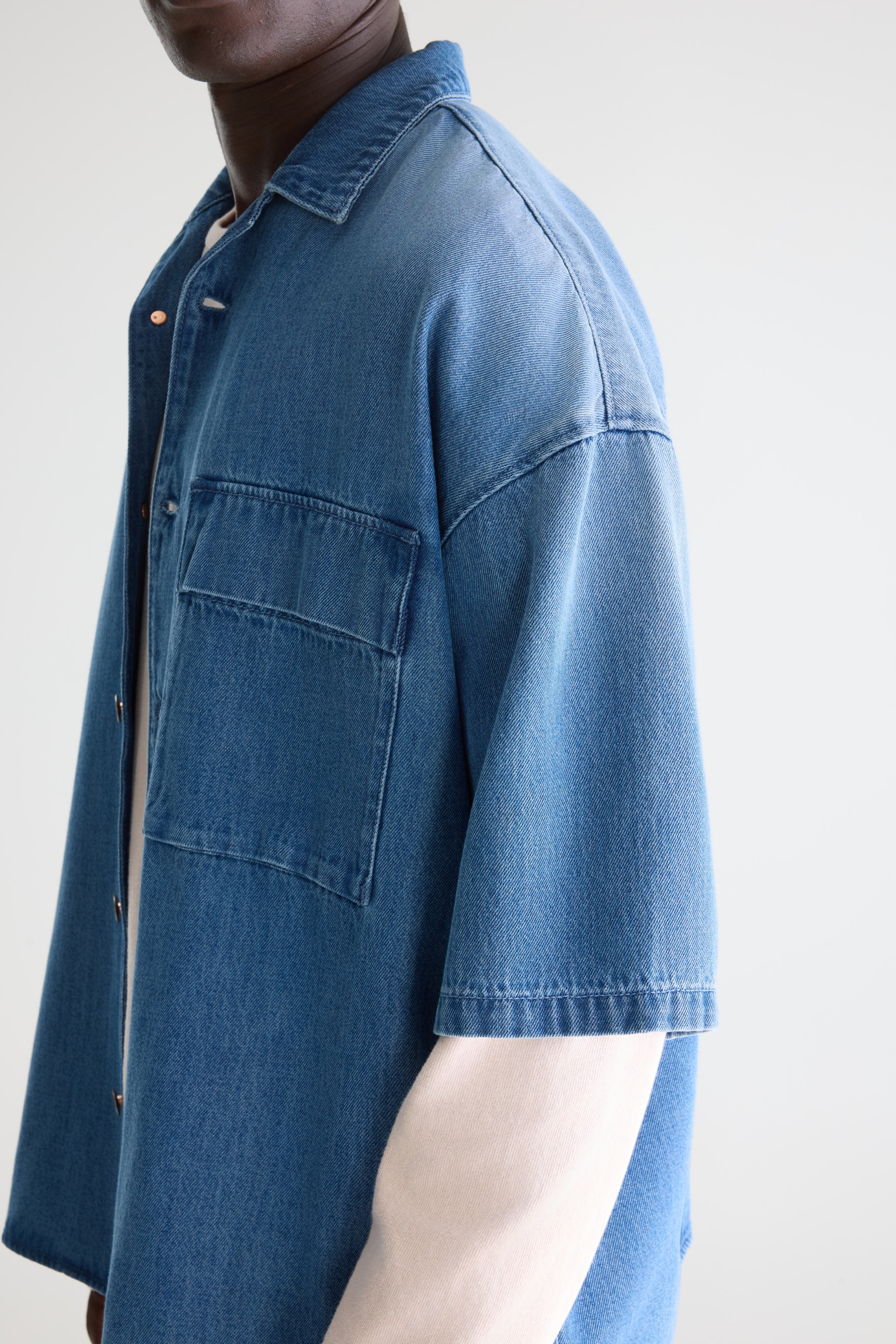 Prim denim shirt (261 / M / HVY STONE WASH)