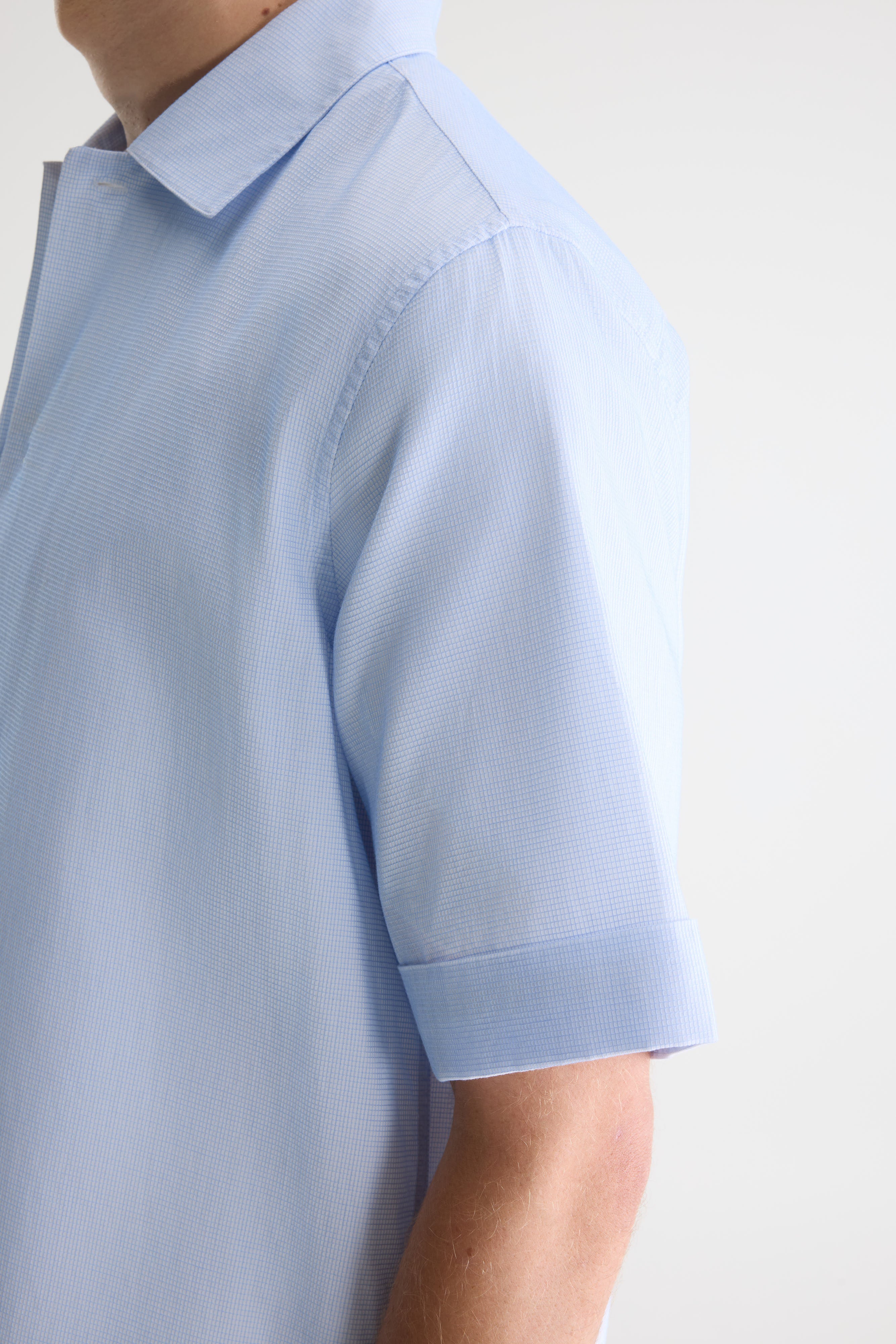 Flint micro-checked shirt (261 / M / CHECK A)