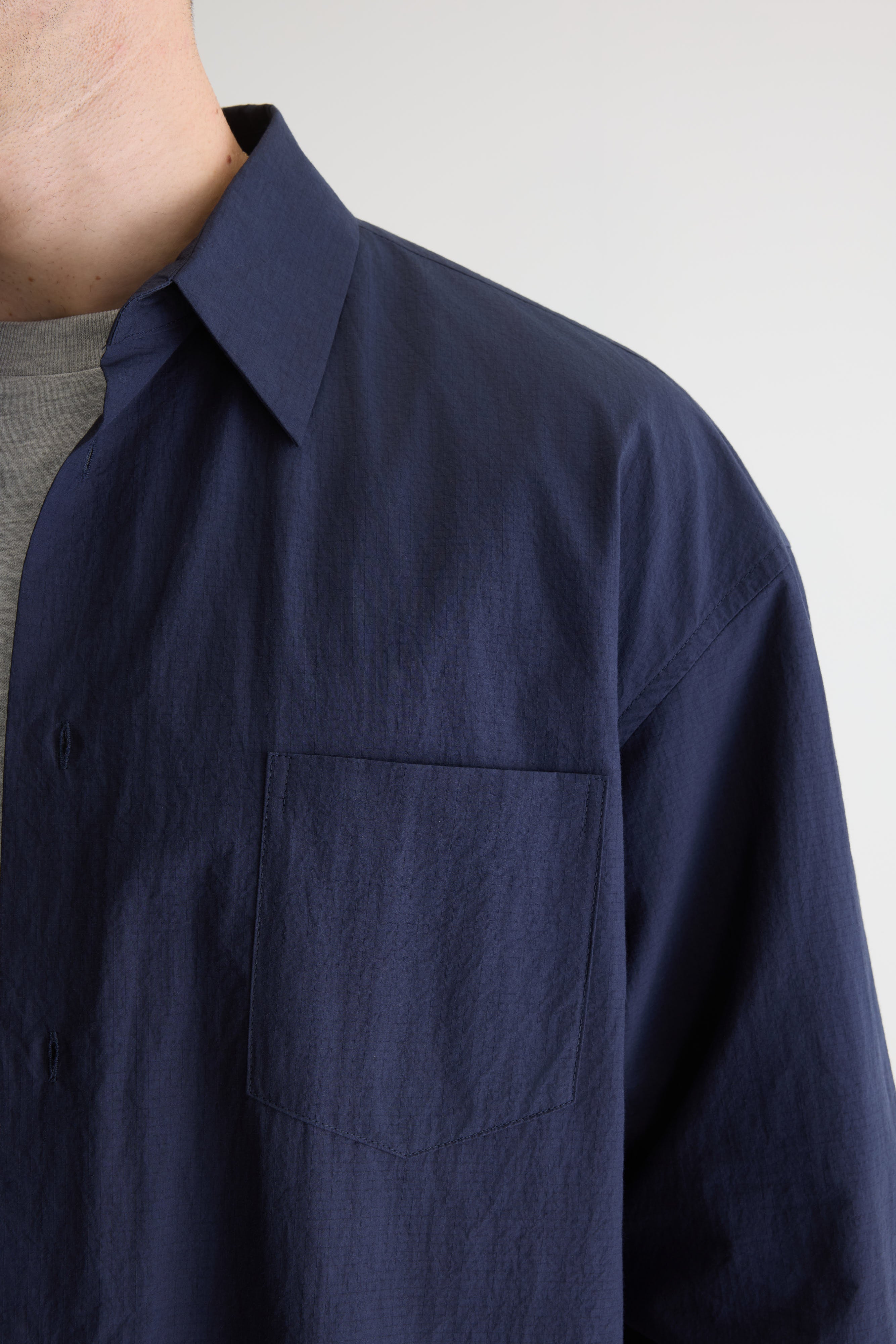 Jops relaxed shirt  (261 / M / NAVY)