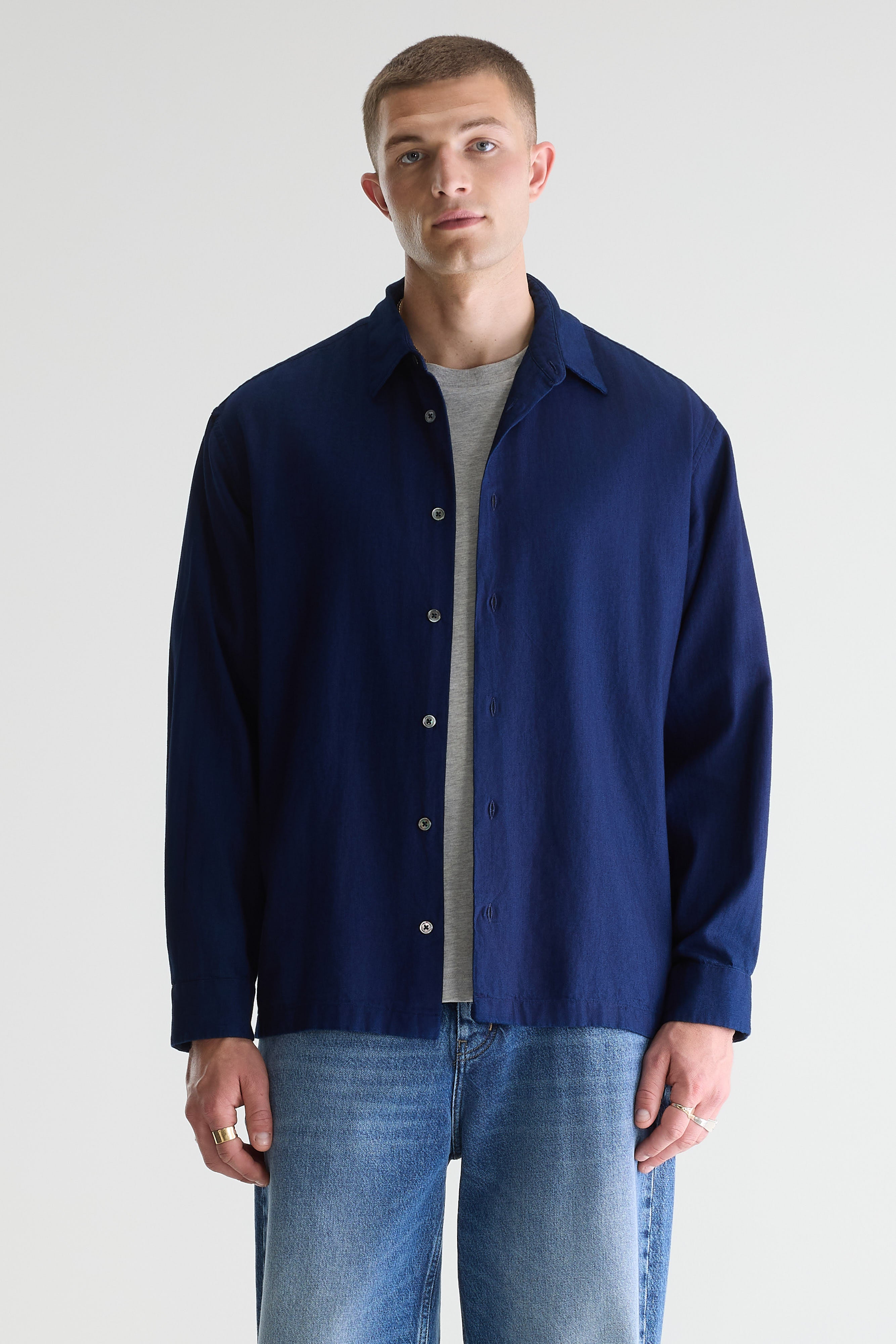 Flip Relaxed Shirt - Indigo For Men | Bellerose