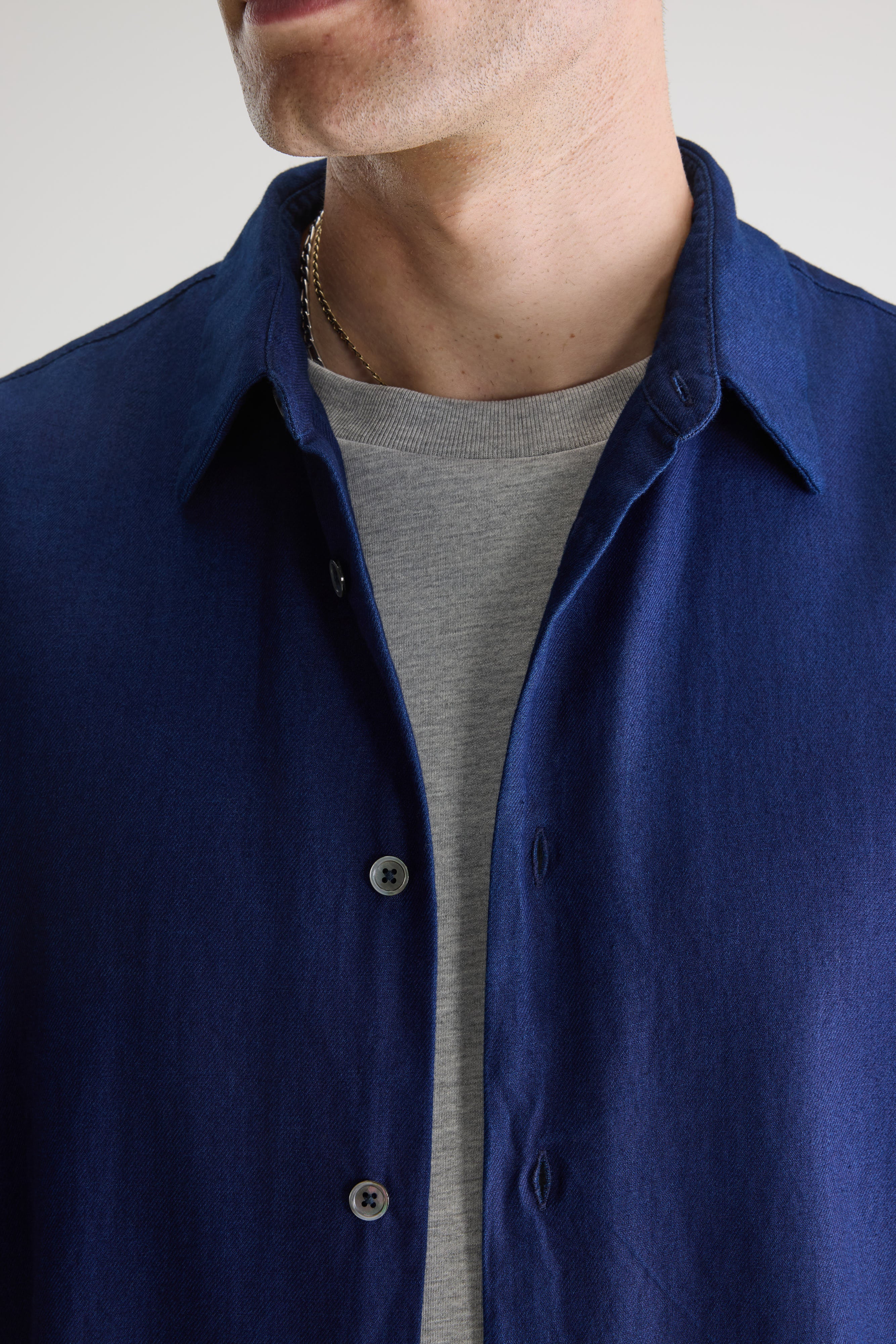 Flip relaxed shirt (261 / M / INDIGO)