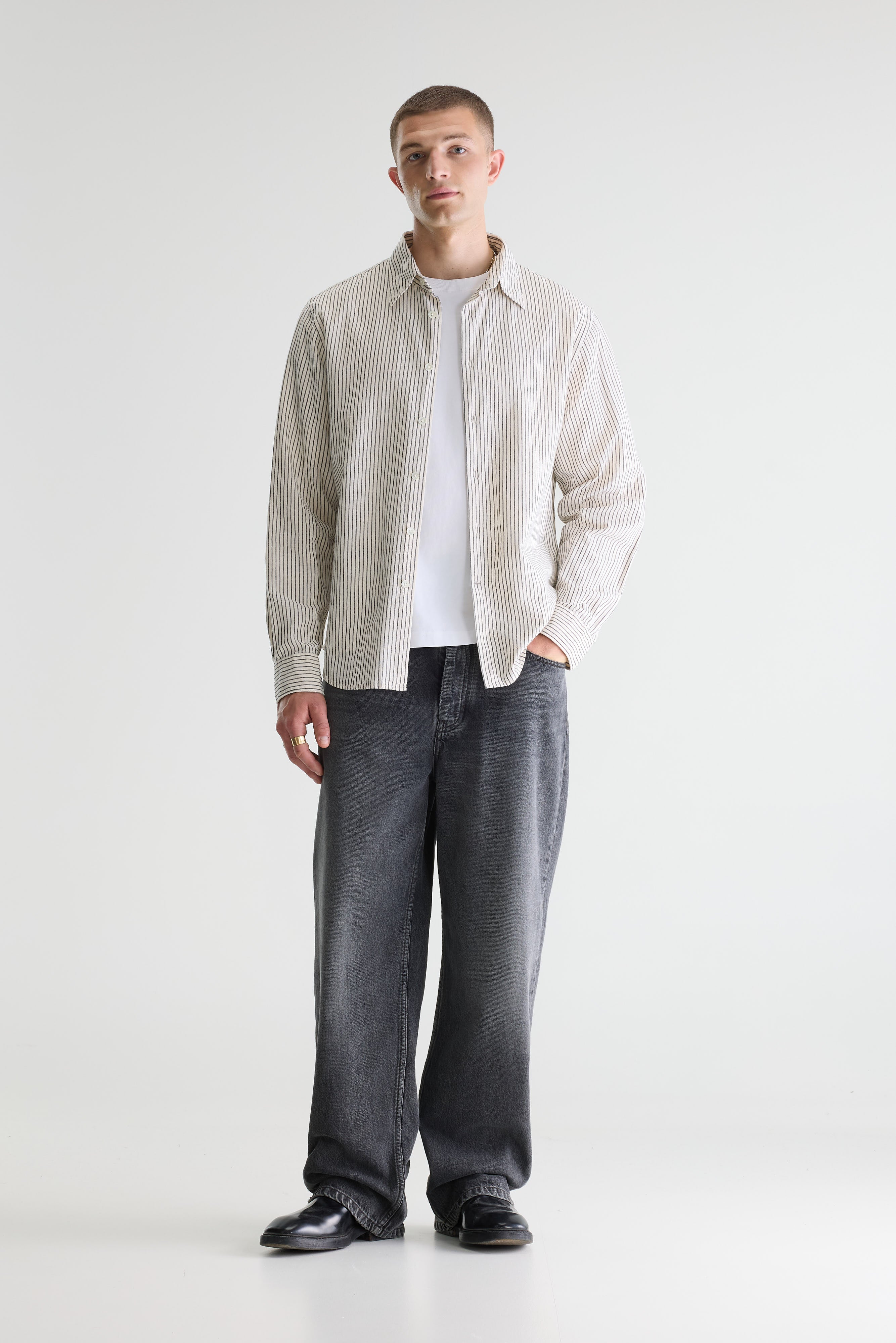 Franklin Striped Shirt - Regal blue / Vintage white For Men | Bellerose