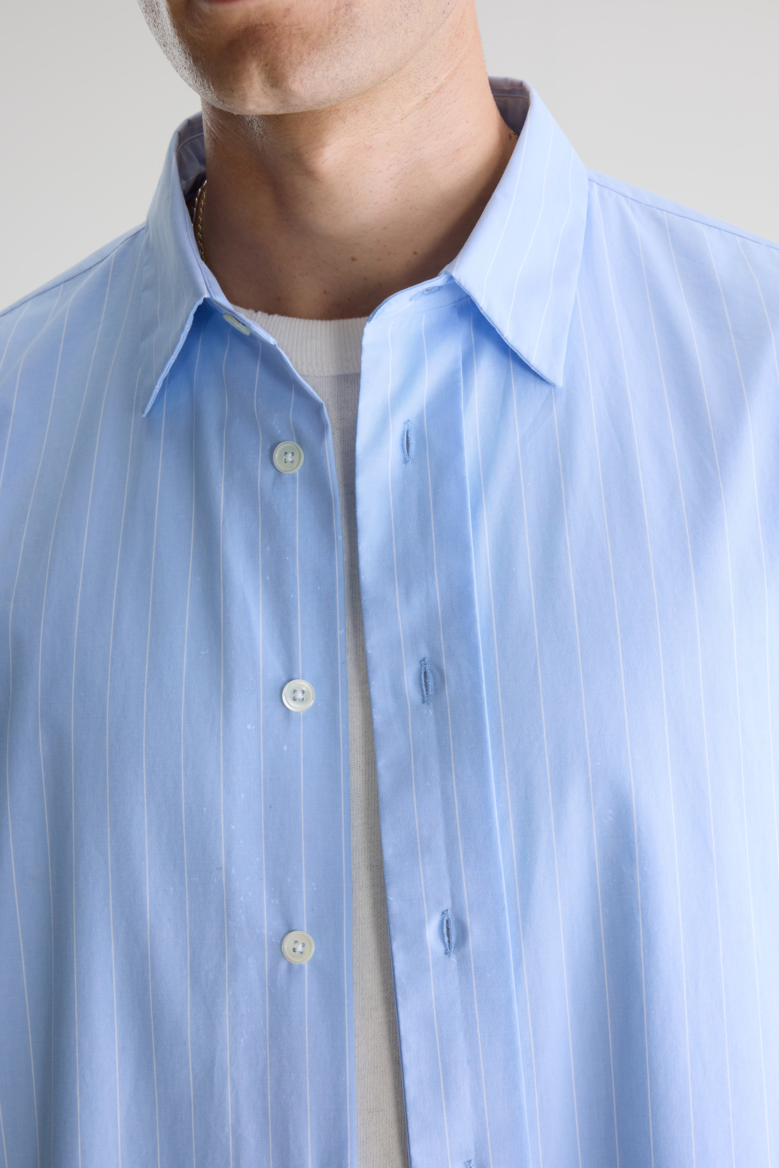 Flippy striped poplin shirt (261 / M / STRIPE B)