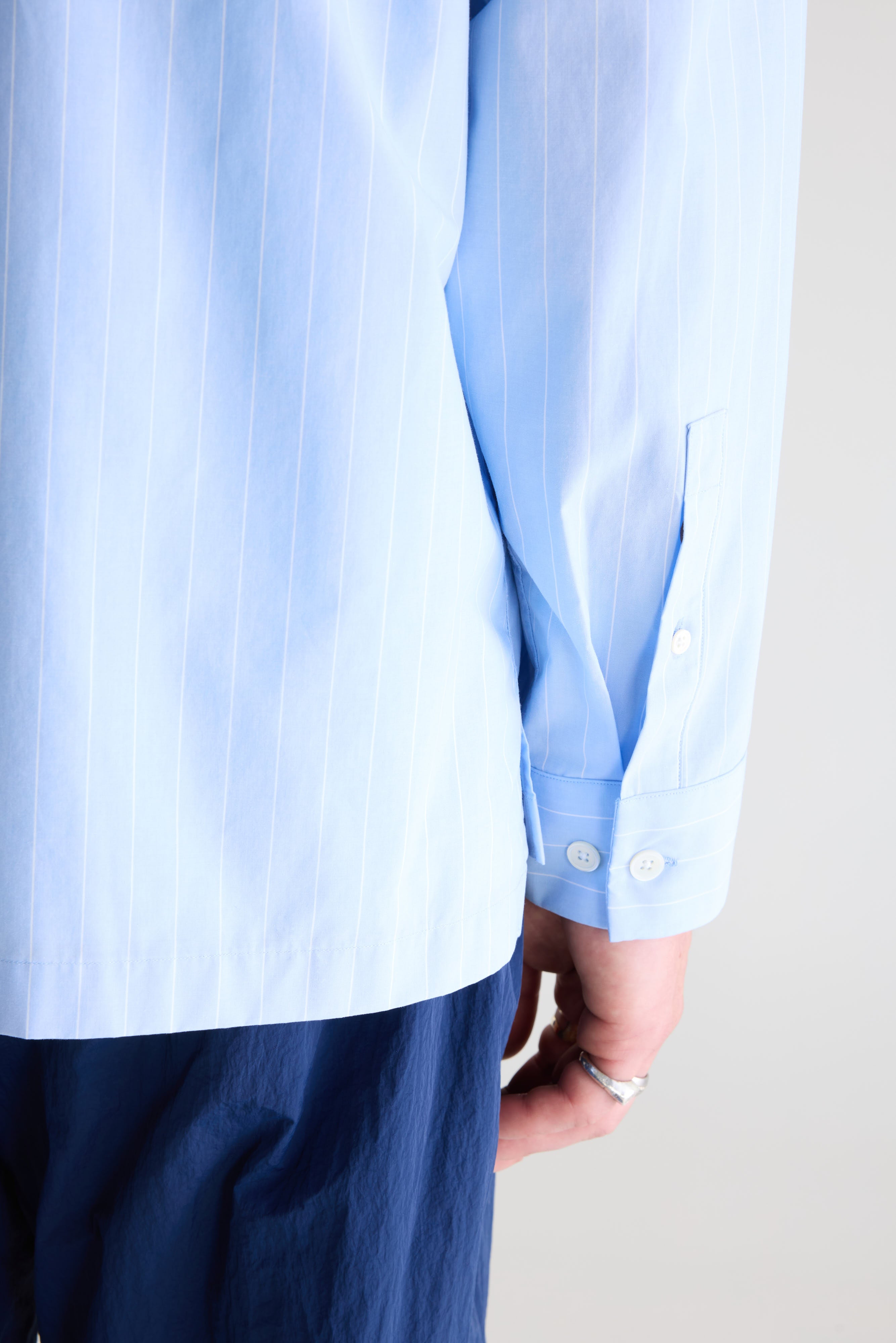 Flippy striped poplin shirt (261 / M / STRIPE B)