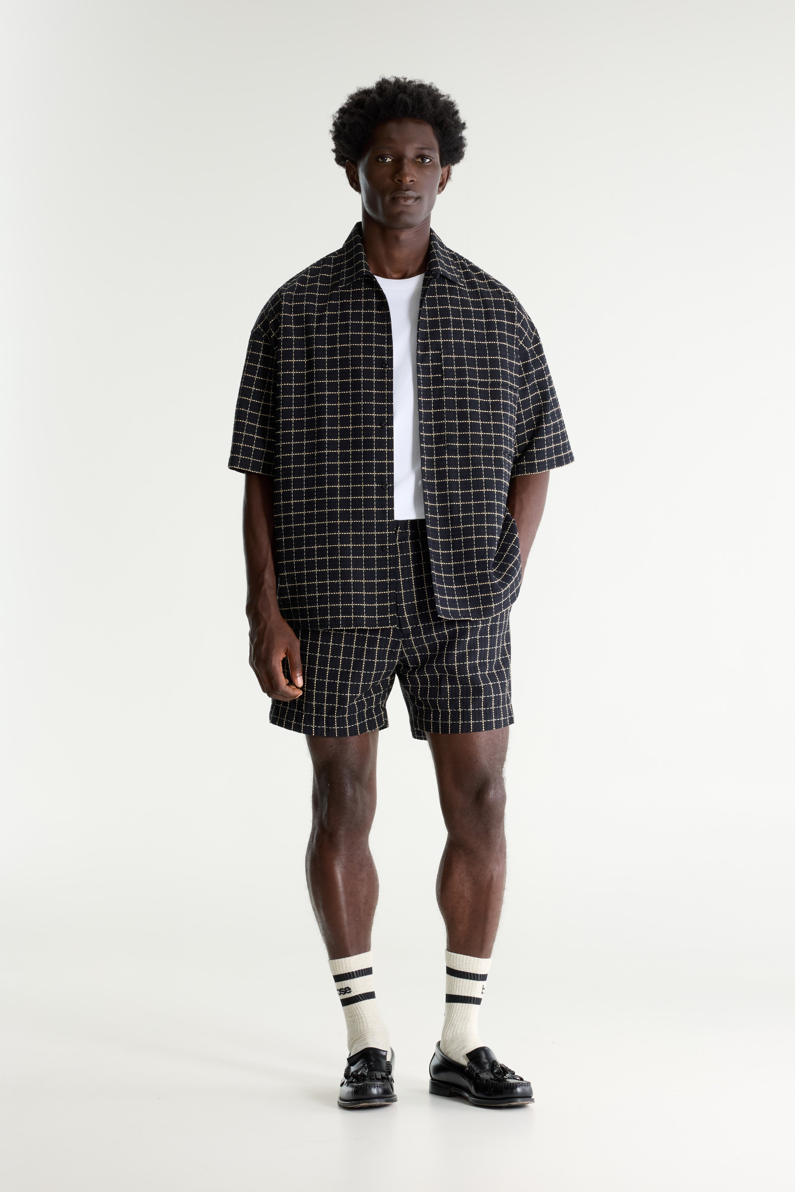 Prime short-sleeve shirt (261 / M / CHECK A)