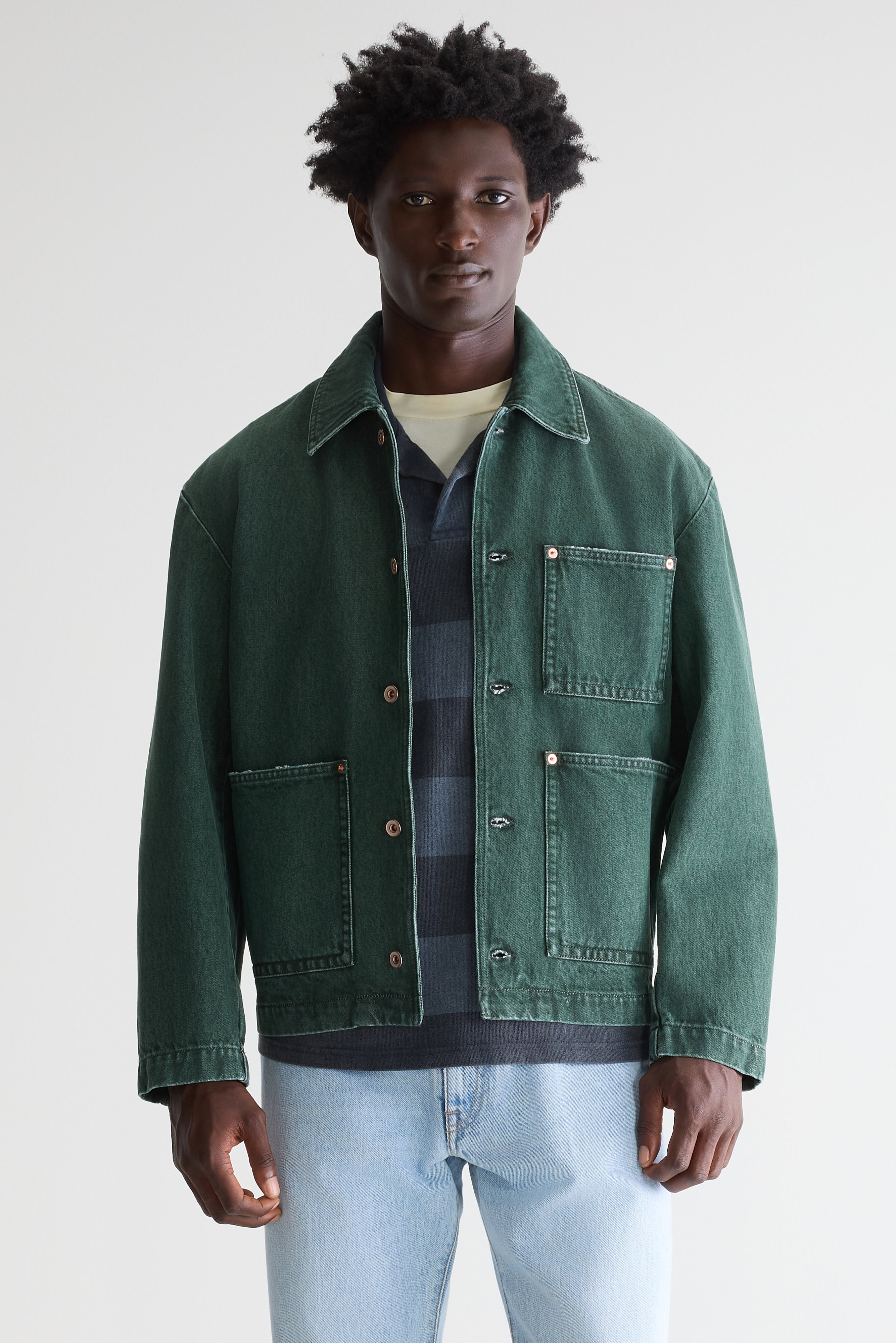 Kadillac Denim Jacket - Green used For Men | Bellerose