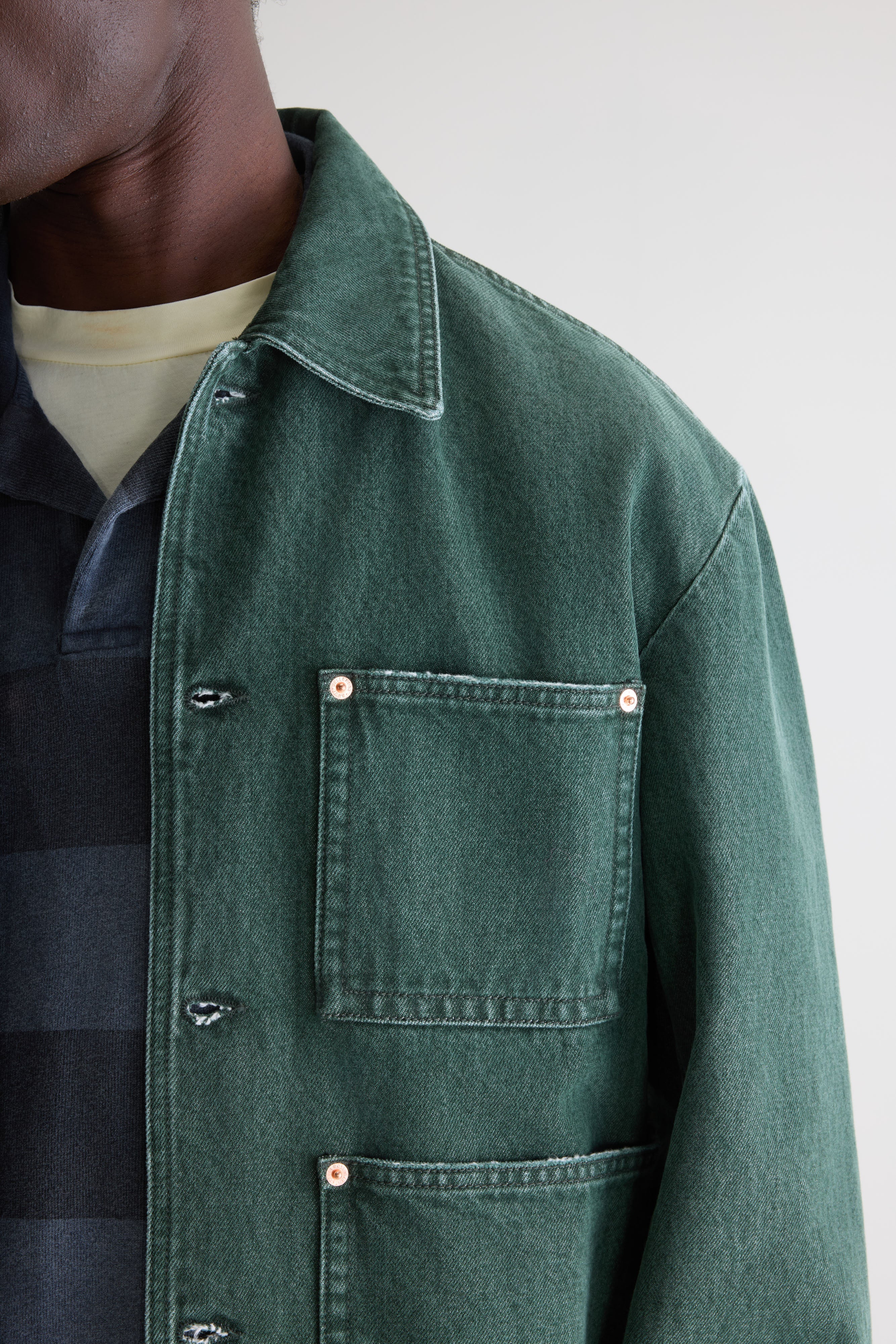 Veste en denim Kadillac (261 / M / GREEN USED)