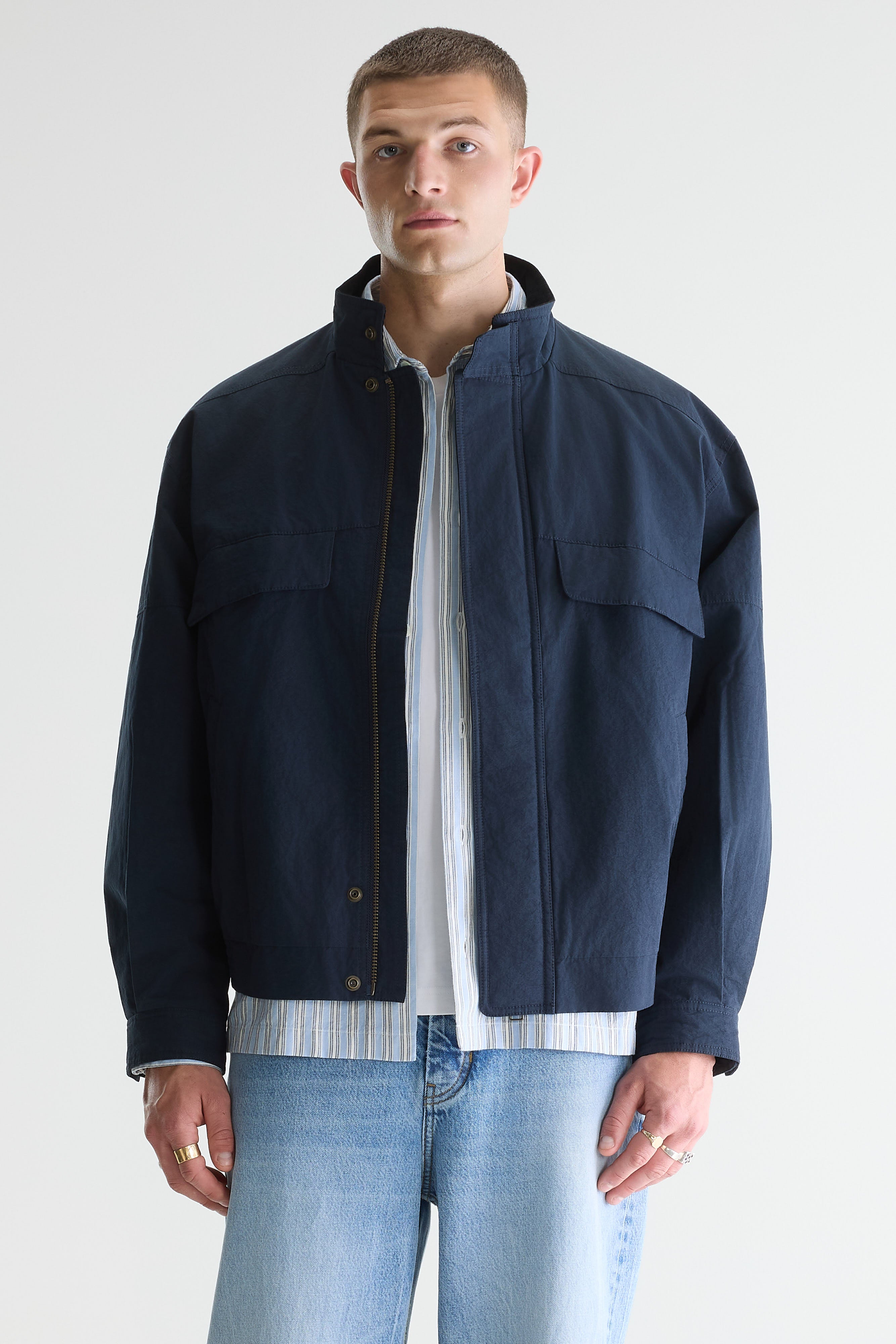 Jabon Relaxed Jacket - Navy For Men | Bellerose