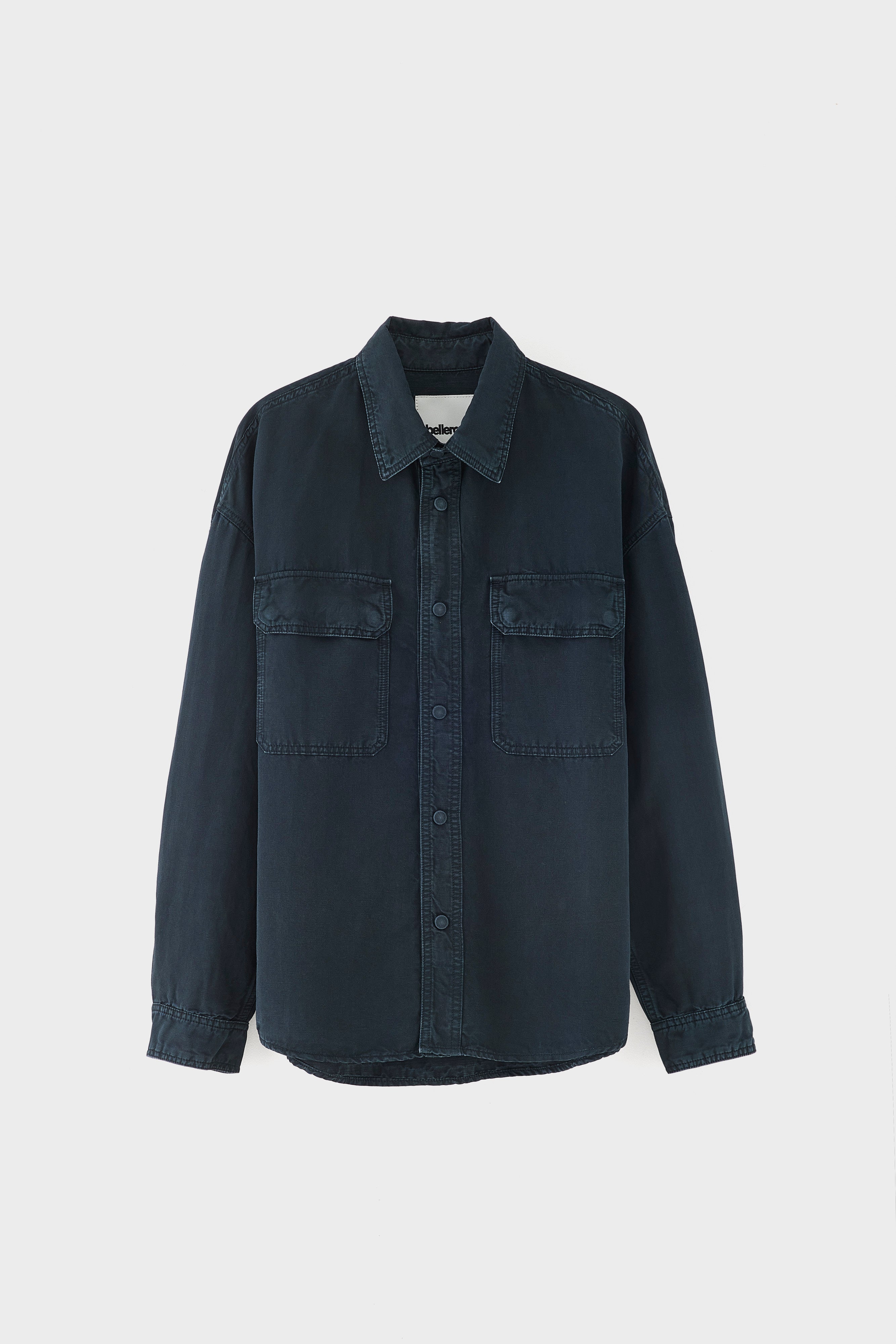 Poach relaxed overshirt (261 / M / JET SET)