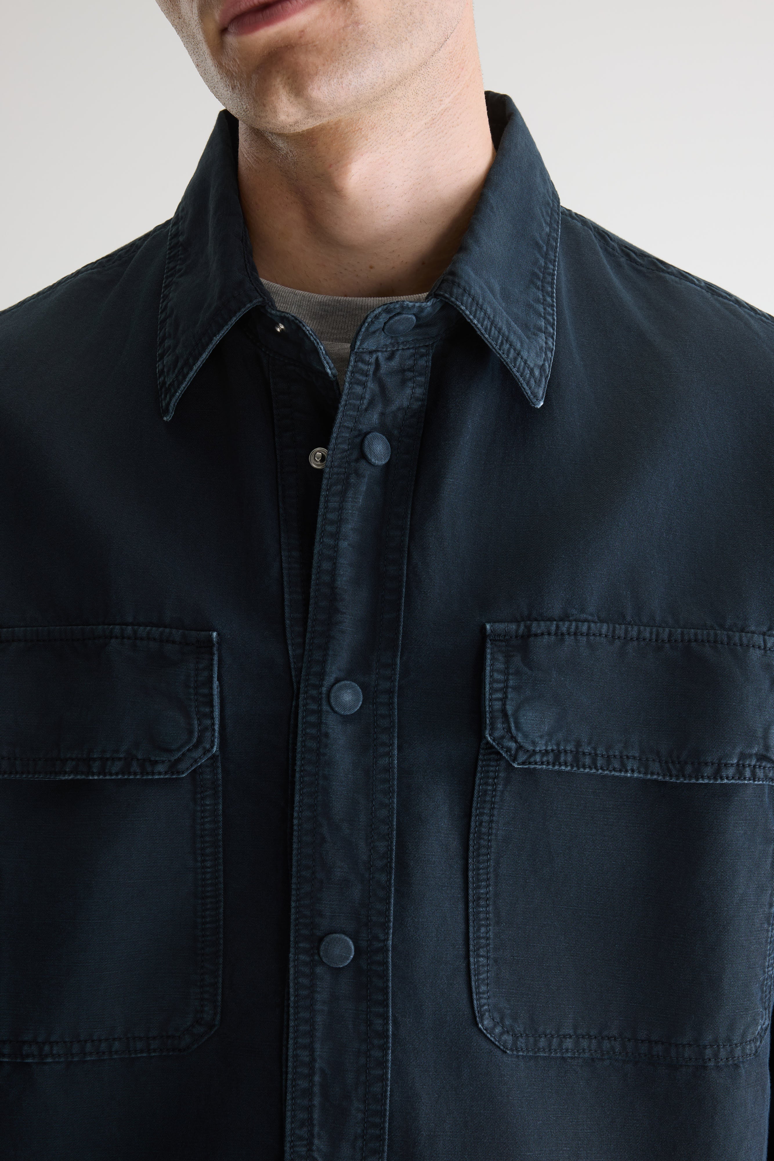 Poach relaxed overshirt (261 / M / JET SET)