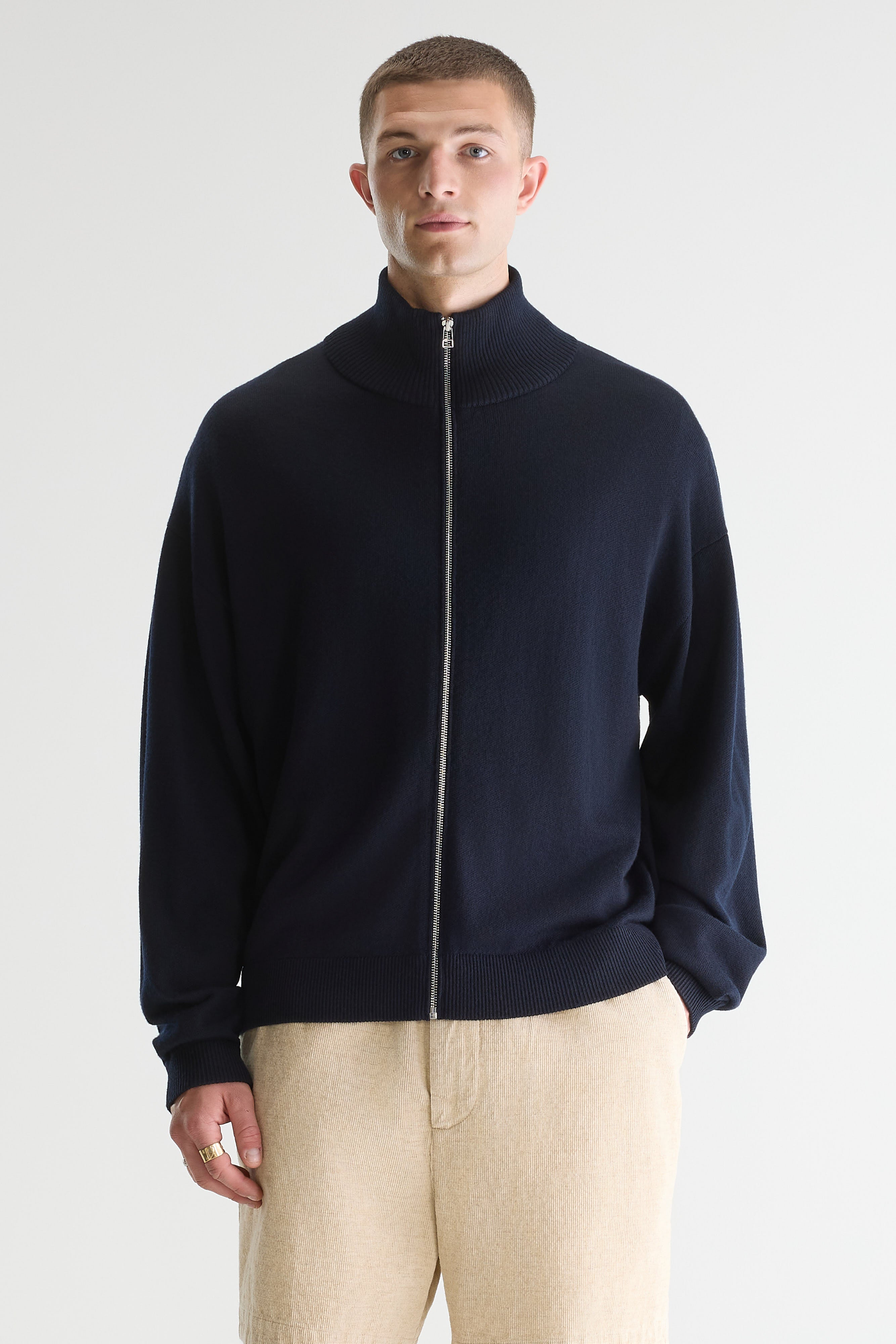 Siap Zip-up Cardigan - Navy For Men | Bellerose