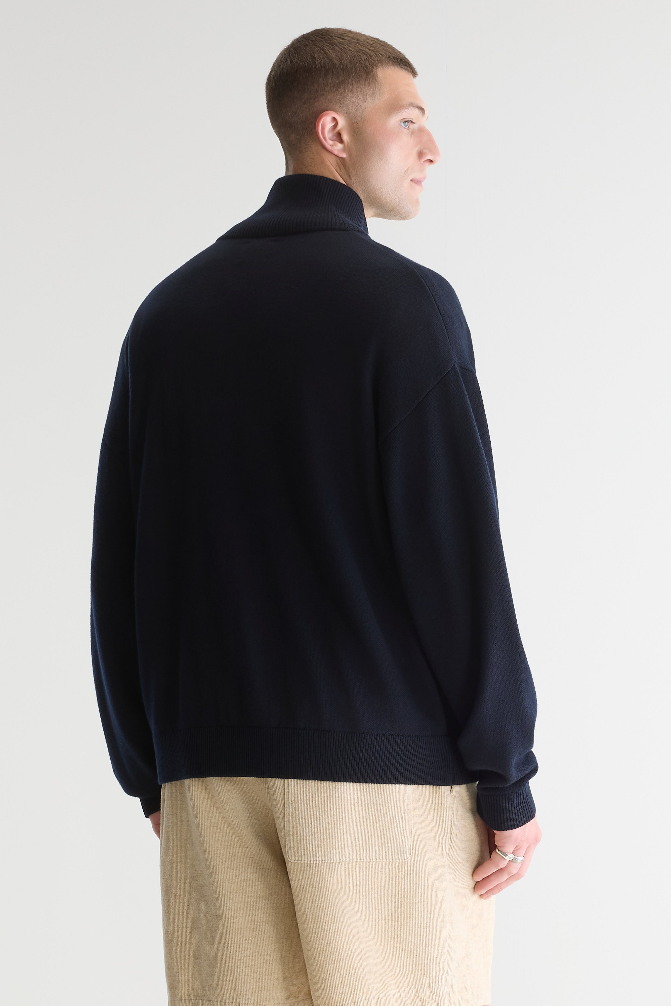 Siap zip-up cardigan (262 / M / NAVY)