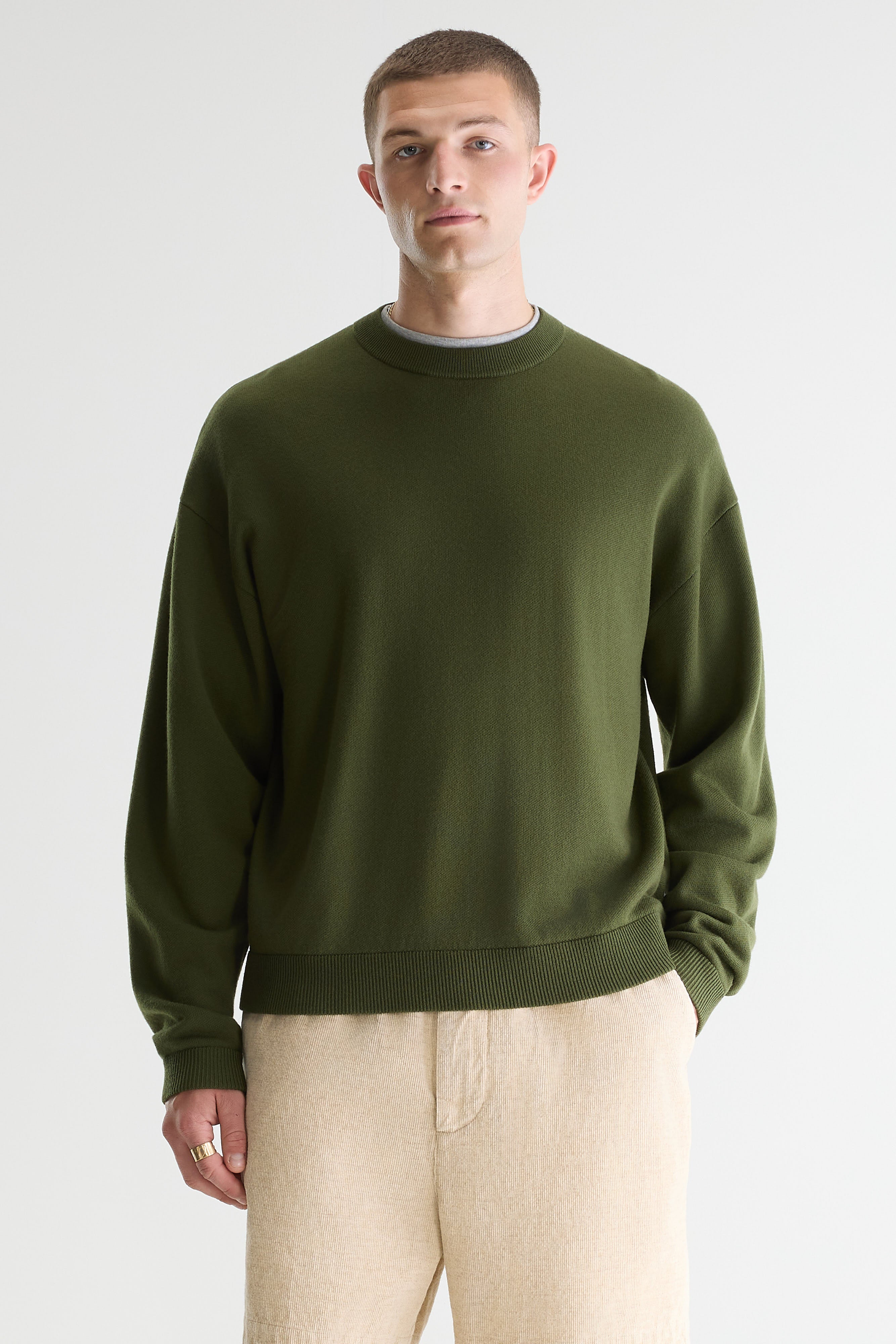Siamo Crewneck Sweater - Military For Men | Bellerose