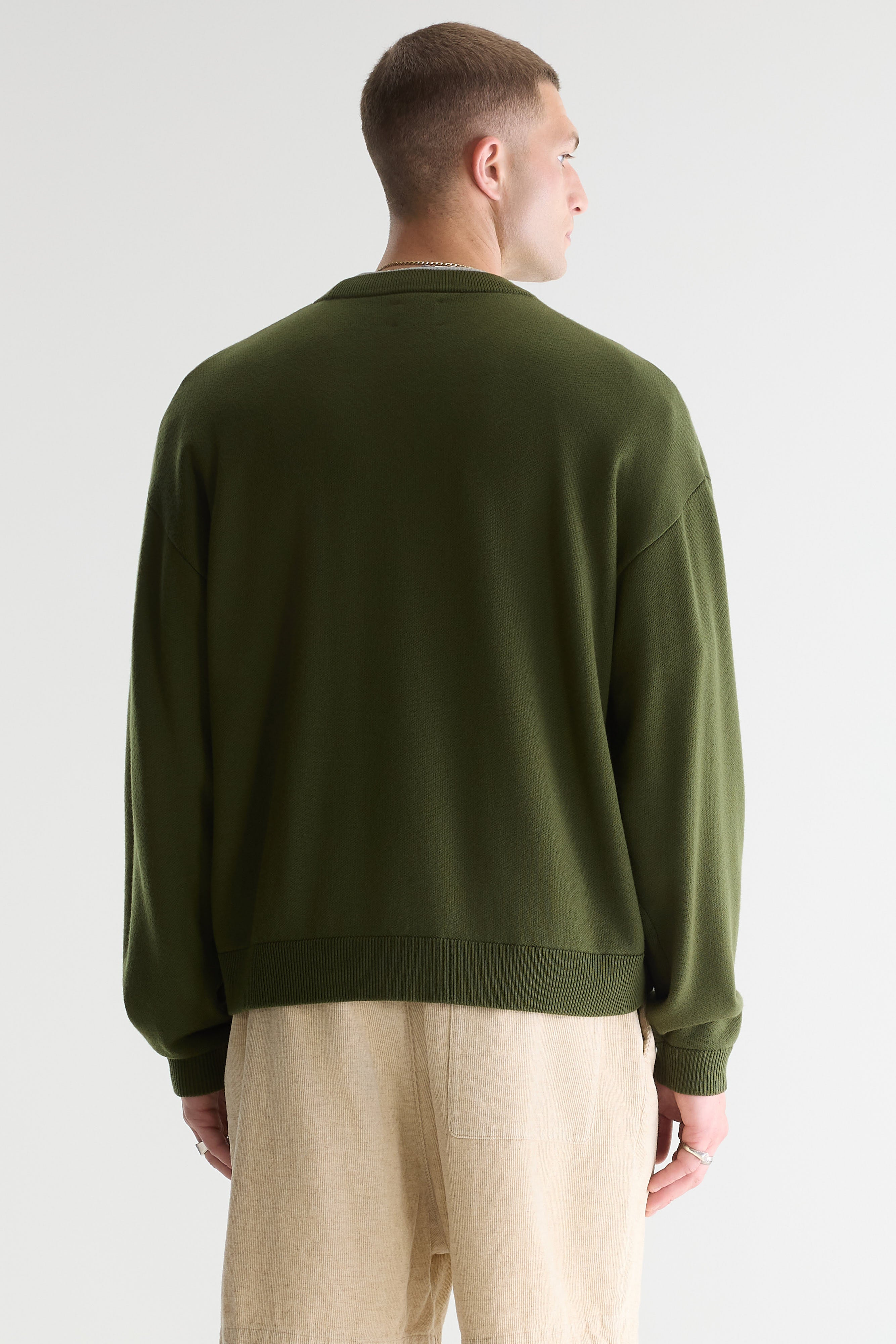 Siamo crewneck sweater (261 / M / MILITARY)